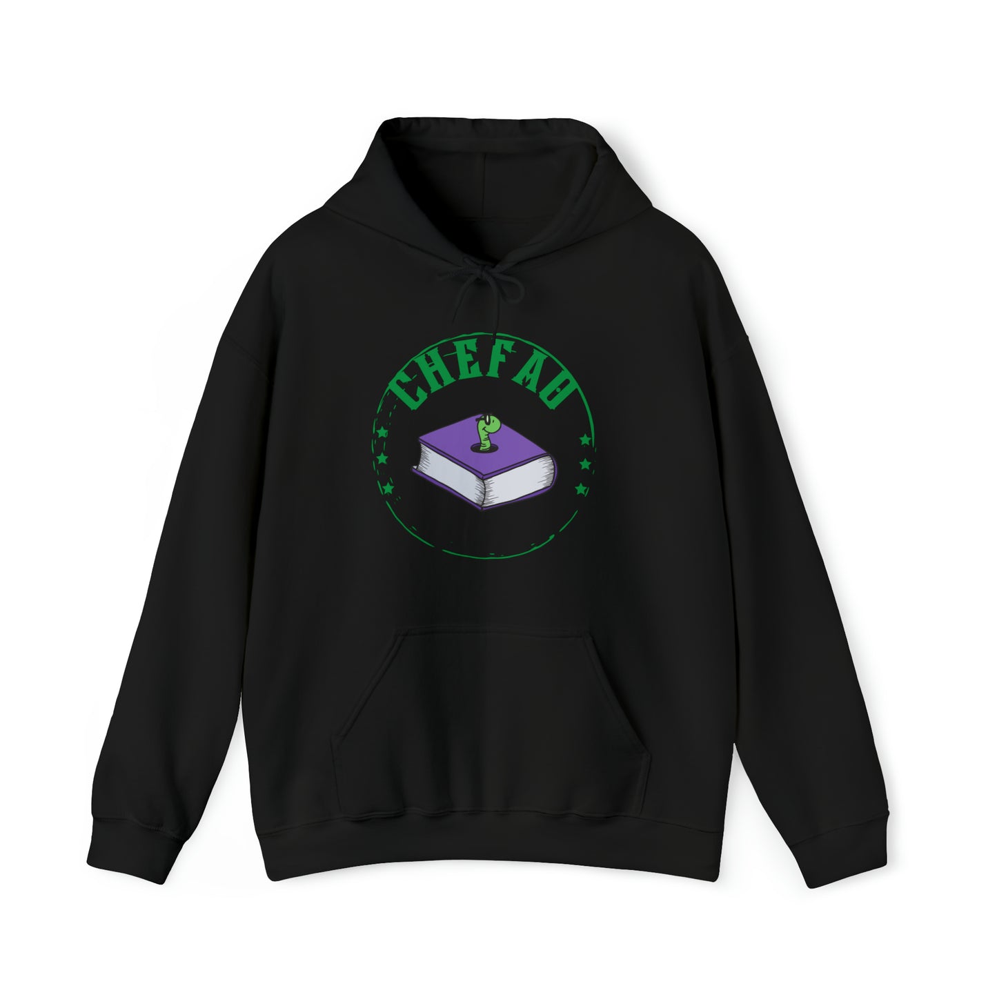 Chefao Bookworm I, Unisex Heavy Blend Hooded Sweatshirt