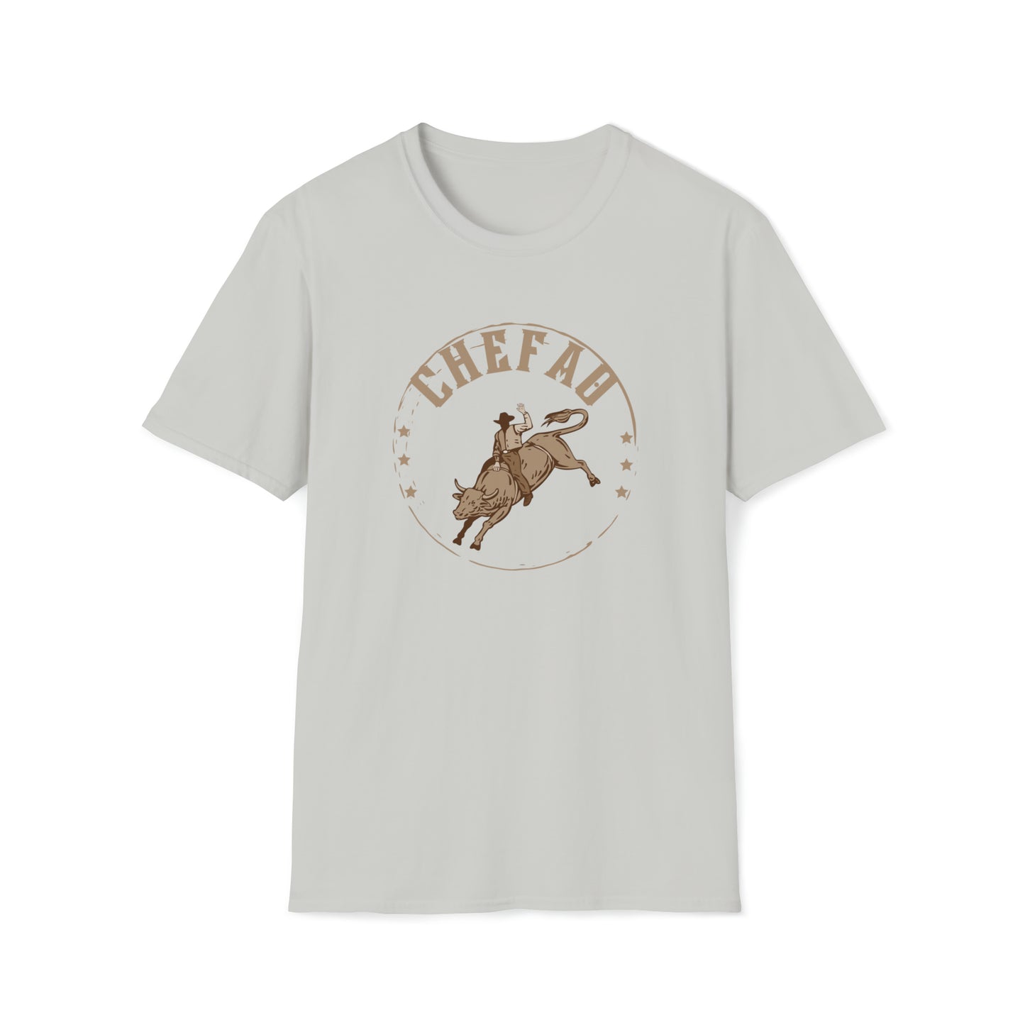 Chefao Bull Riding I, Unisex Softstyle T-Shirt