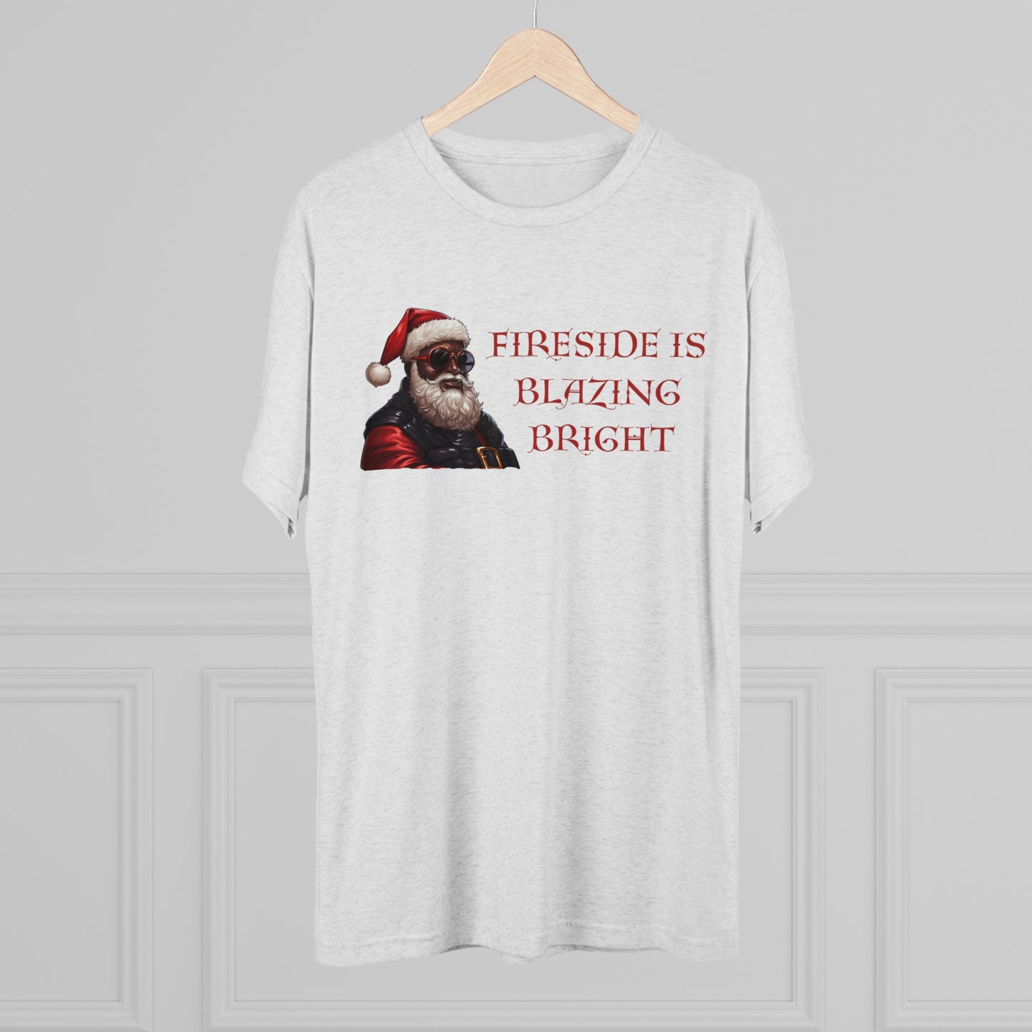 Fireside Is Blazing Bright, Unisex Tri-Blend Crew Tee