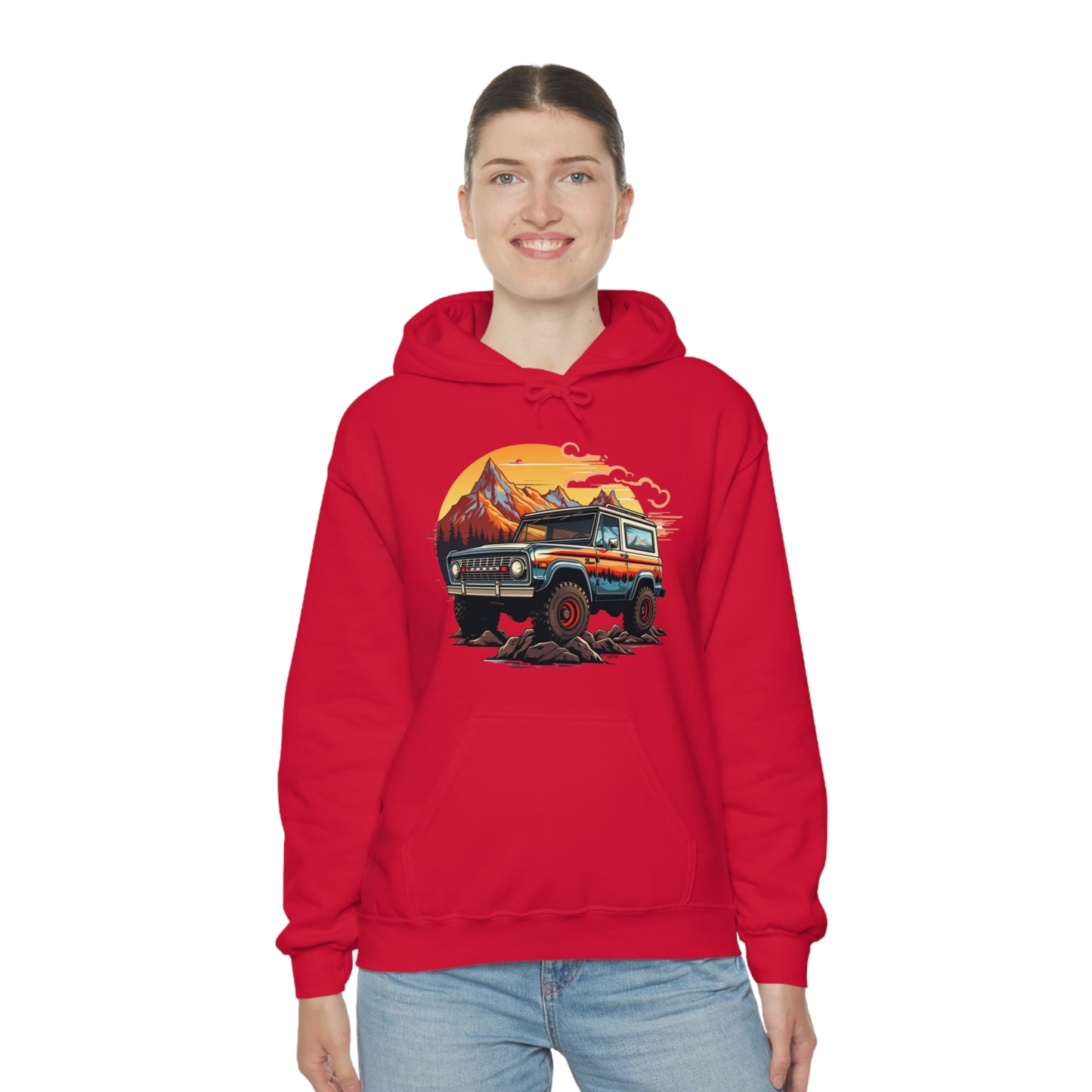 Retro, Rugged Charm, Unisex Heavy Blend Hooded Sweatshirt