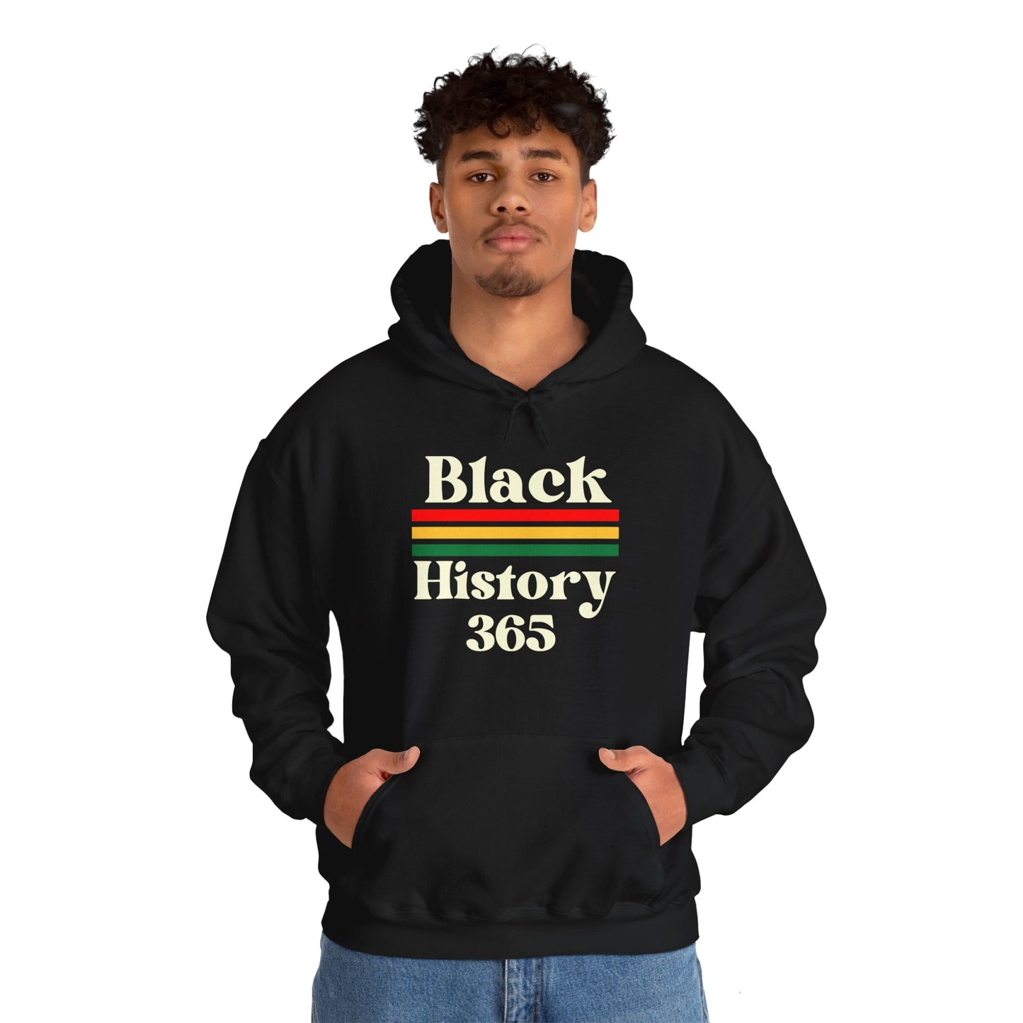 Chefao Black History 365, Unisex Heavy Blend Hooded Sweatshirt