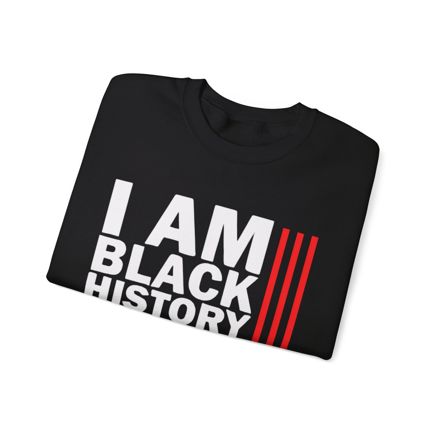 Chefao I Am Black History I, Unisex Heavy Blend™ Crewneck Sweatshirt