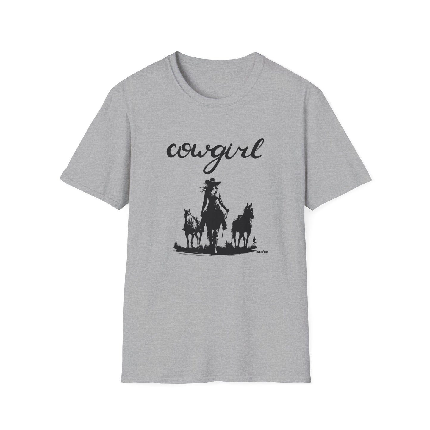 Chefao Cowgirl VI, Unisex Softstyle T-Shirt