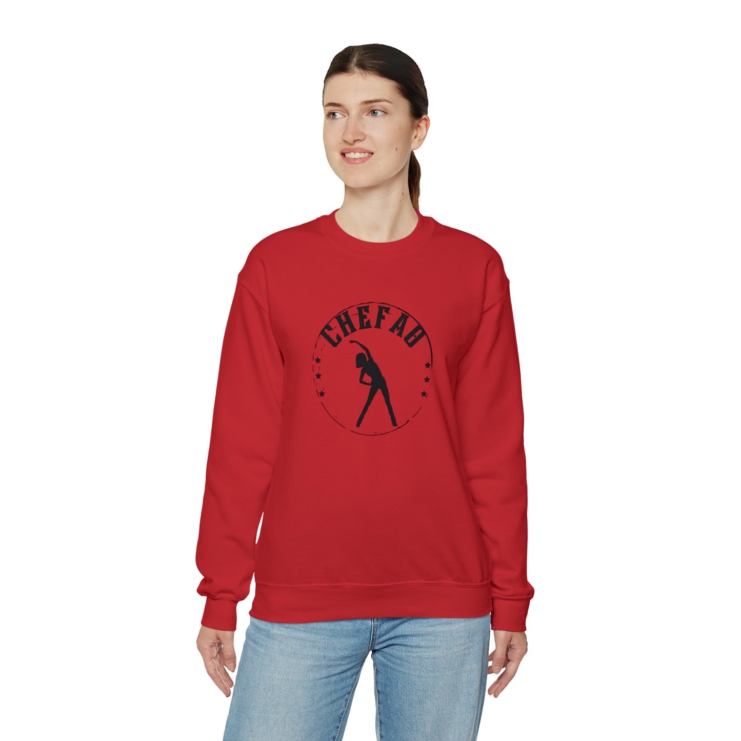 Chefao Aerobics I, Unisex Heavy Blend Crewneck Sweatshirt