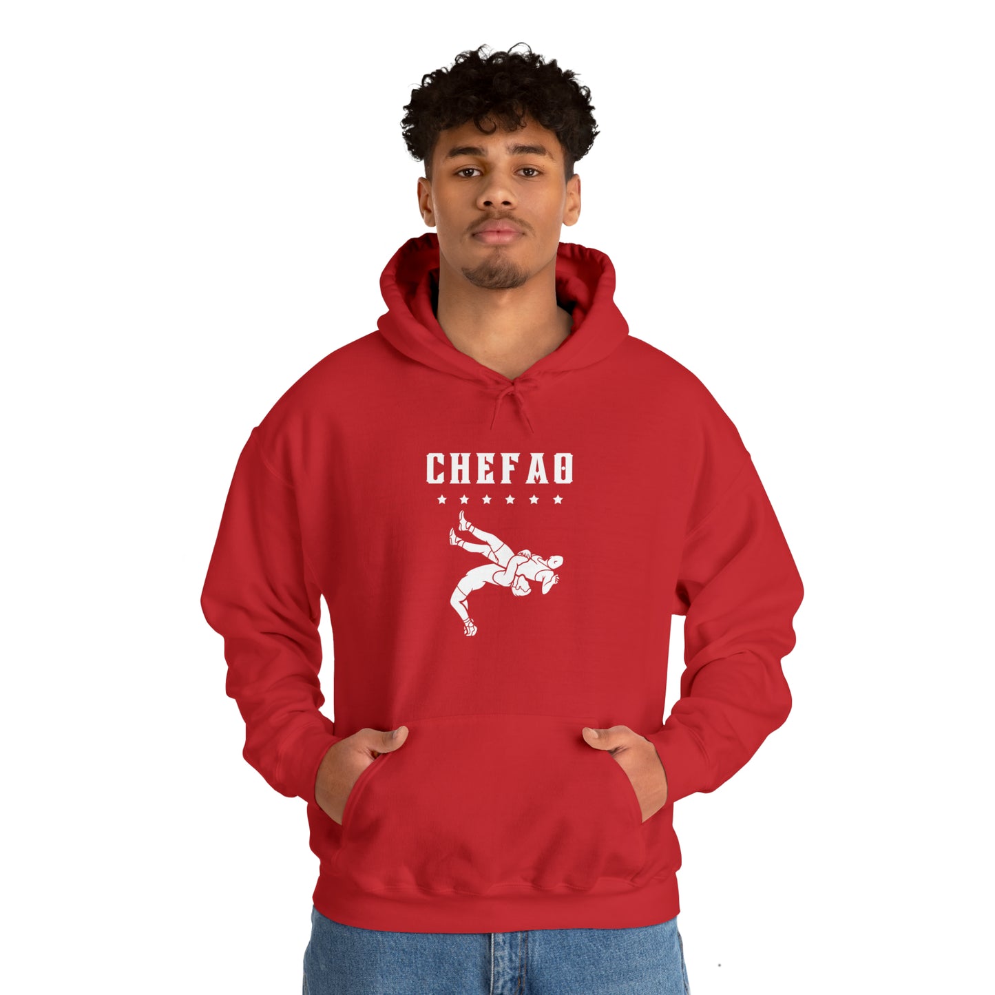 Chefao Wrestling IV, Unisex Heavy Blend Hooded Sweatshirt