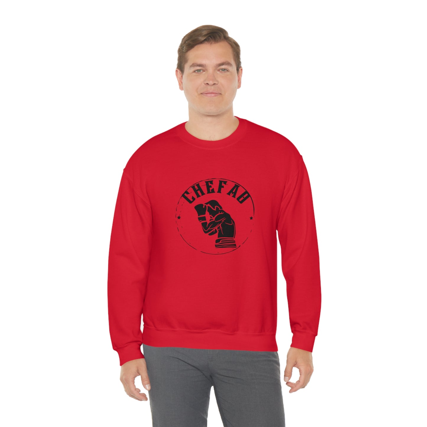 Chefao Boxer I, Unisex Heavy Blend Crewneck Sweatshirt