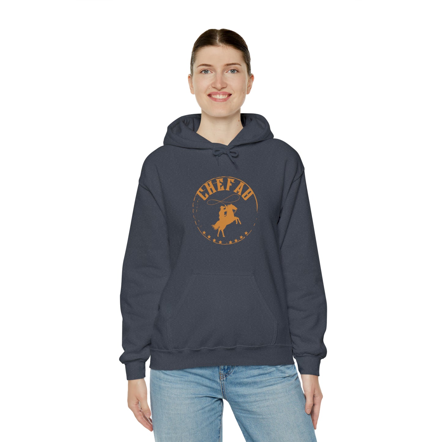 Chefao Cowboy V, Unisex Heavy Blend Hooded Sweatshirt