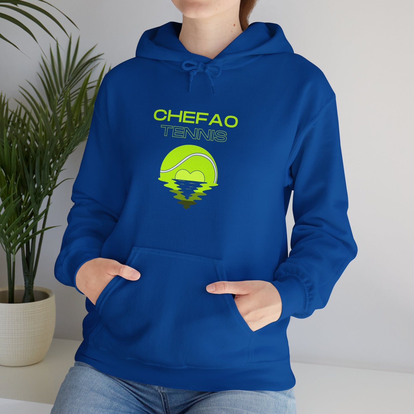 Chefao Tennis X, Unisex Heavy Blend Hooded Sweatshirt