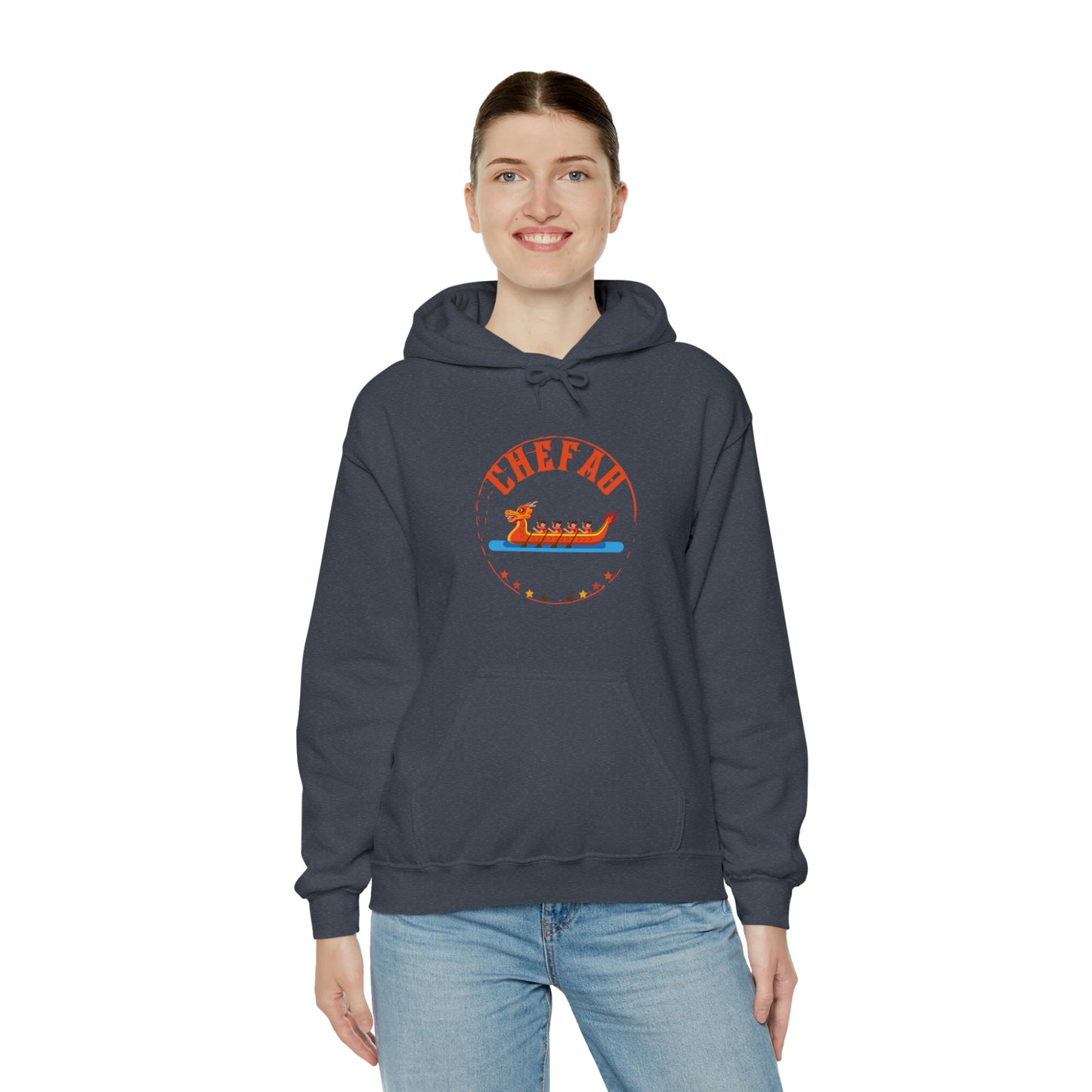 Chefao Dragonboat II, Unisex Heavy Blend Hooded Sweatshirt