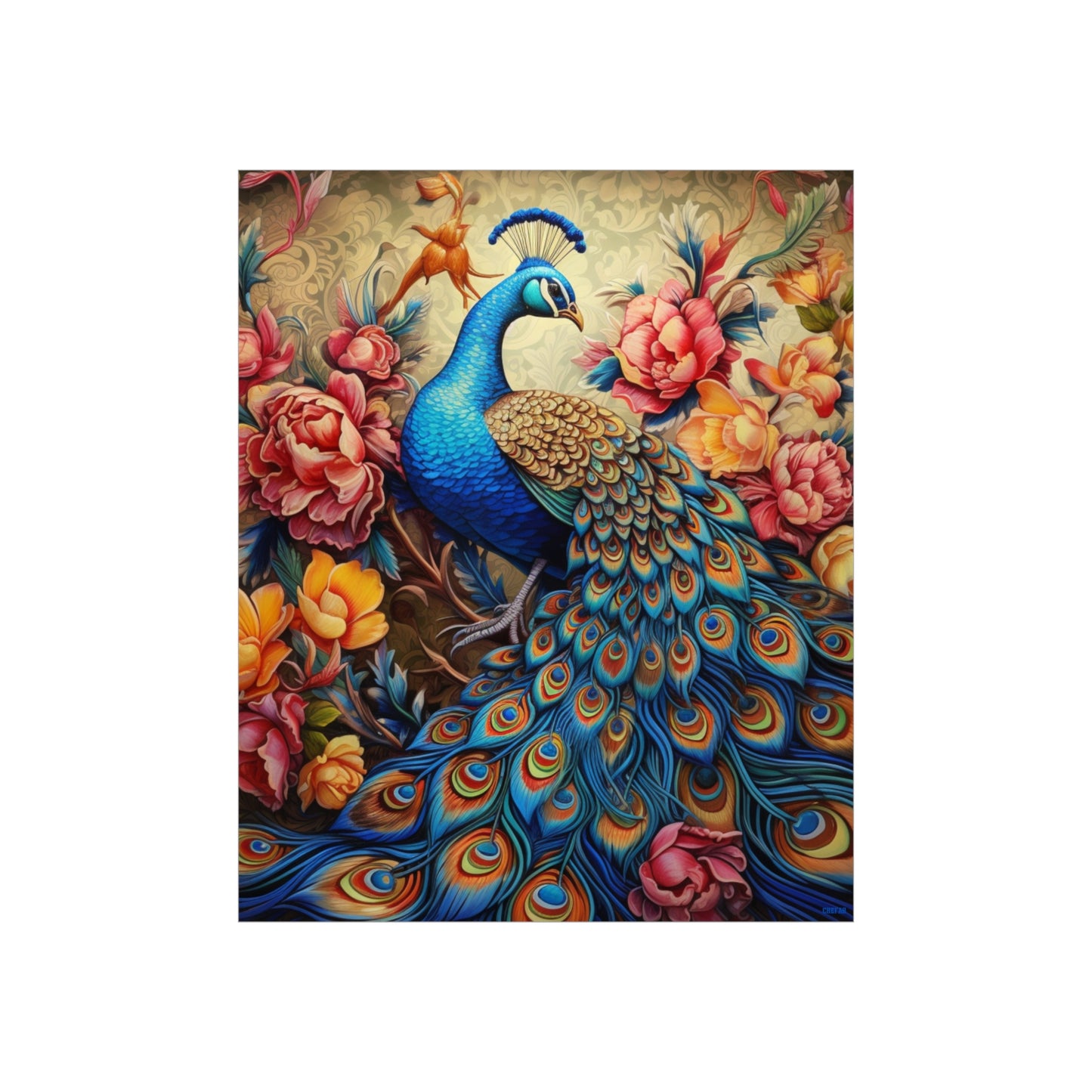 Peacock, Premium Matte Vertical Posters