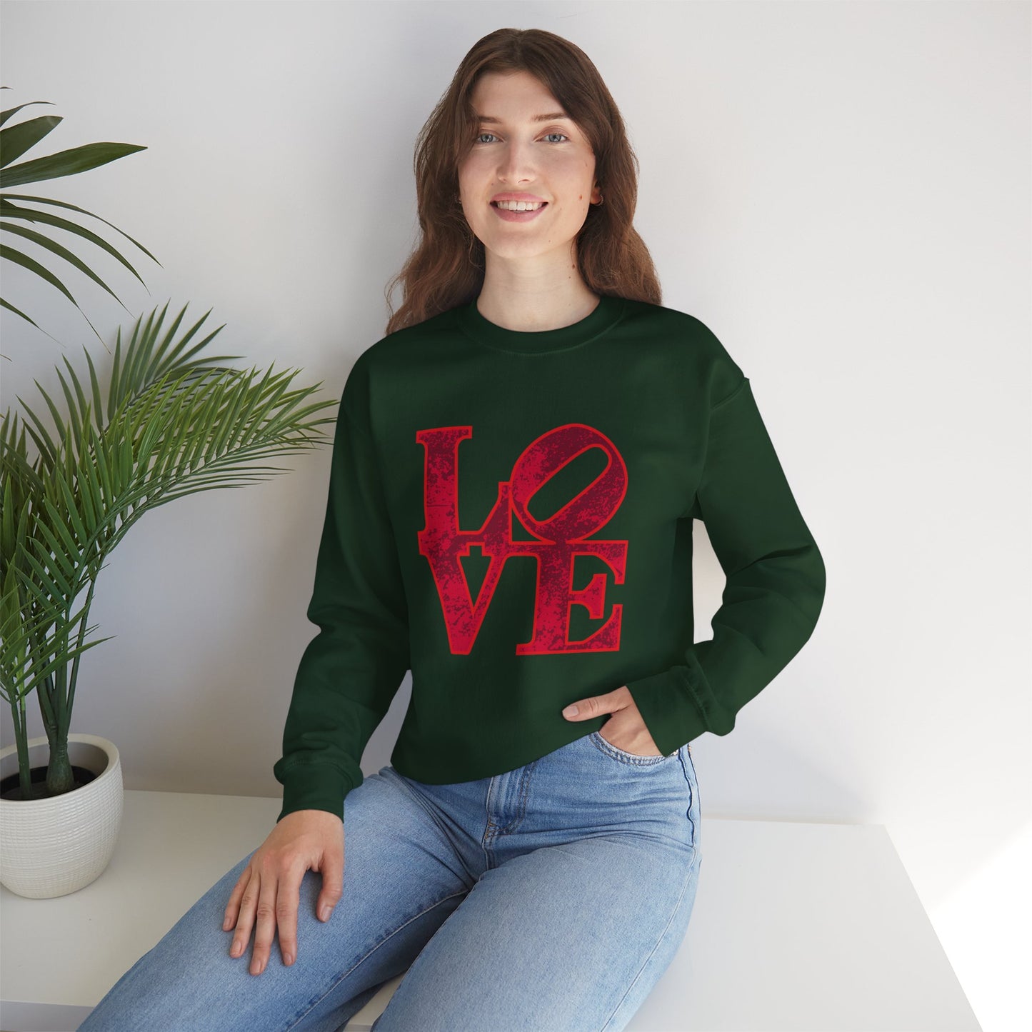 Chefao Love Blocks I, Unisex Heavy Blend™ Crewneck Sweatshirt