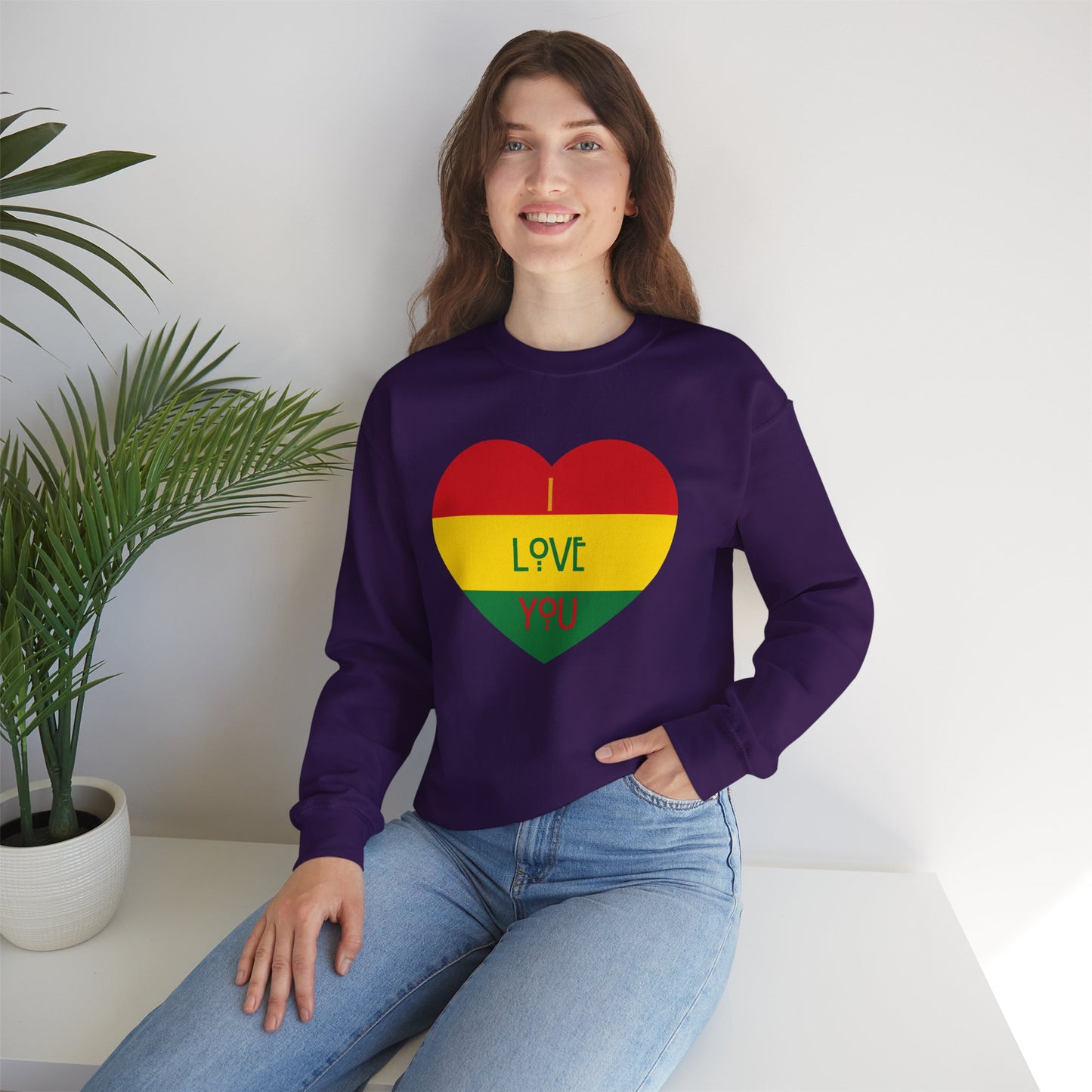 Chefao I Love You I, Unisex Heavy Blend™ Crewneck Sweatshirt