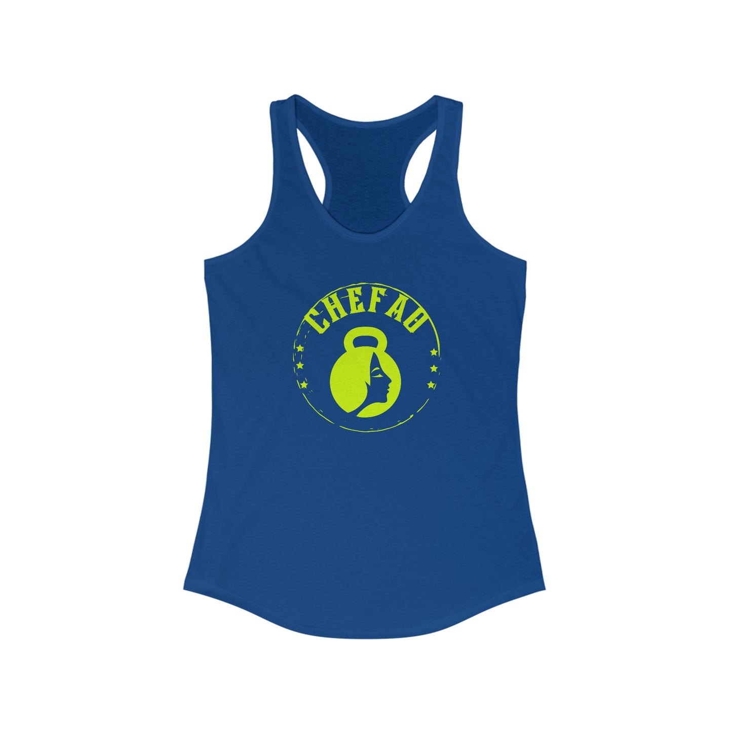 Chefao Kettlebell I, Women's Racerback Tank