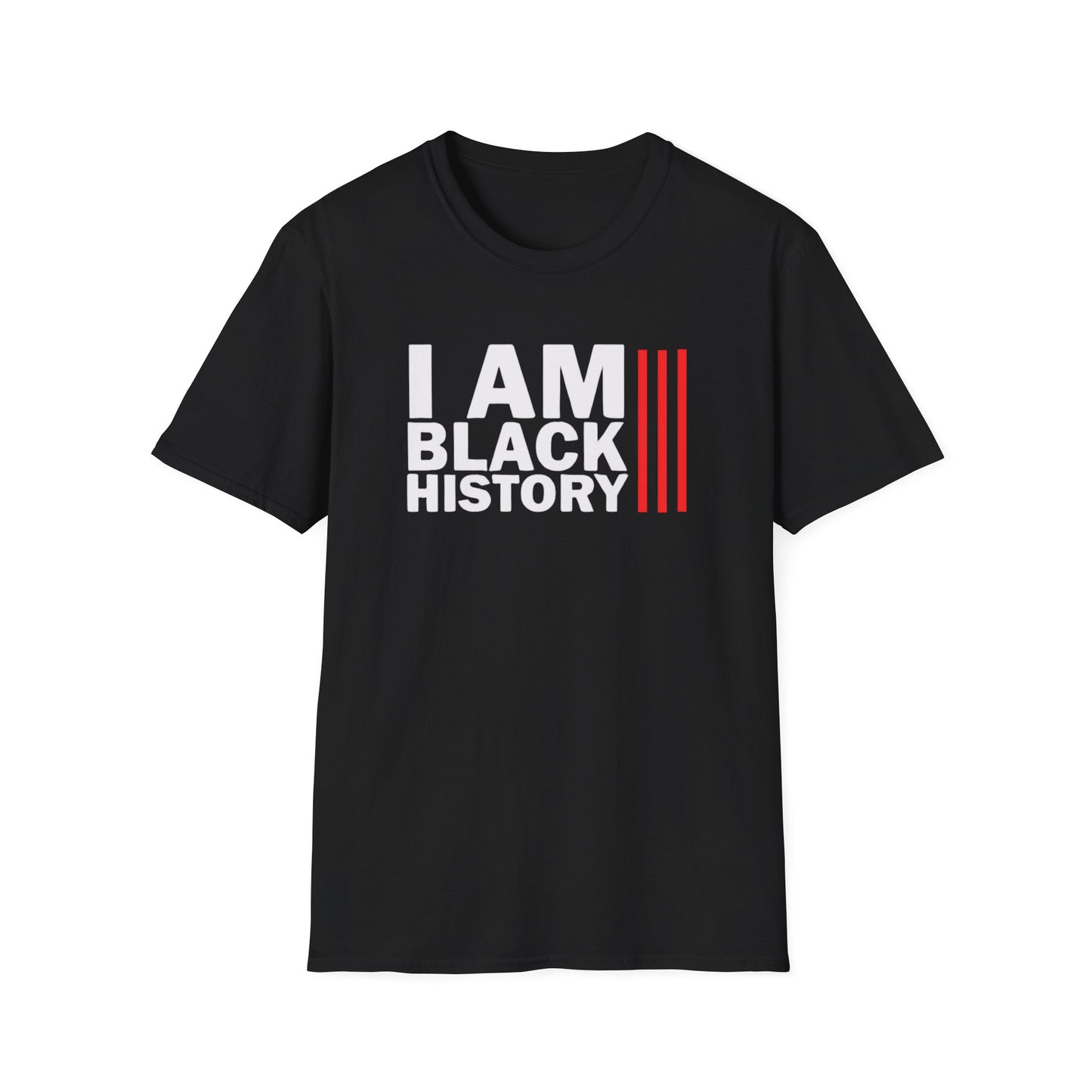 Chefao I Am Black History I, Unisex Softstyle T-Shirt