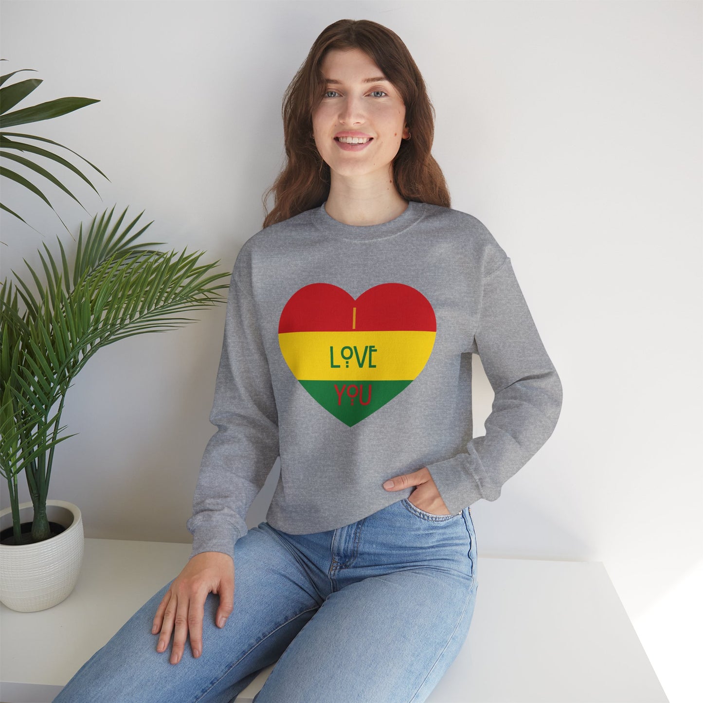 Chefao I Love You I, Unisex Heavy Blend™ Crewneck Sweatshirt