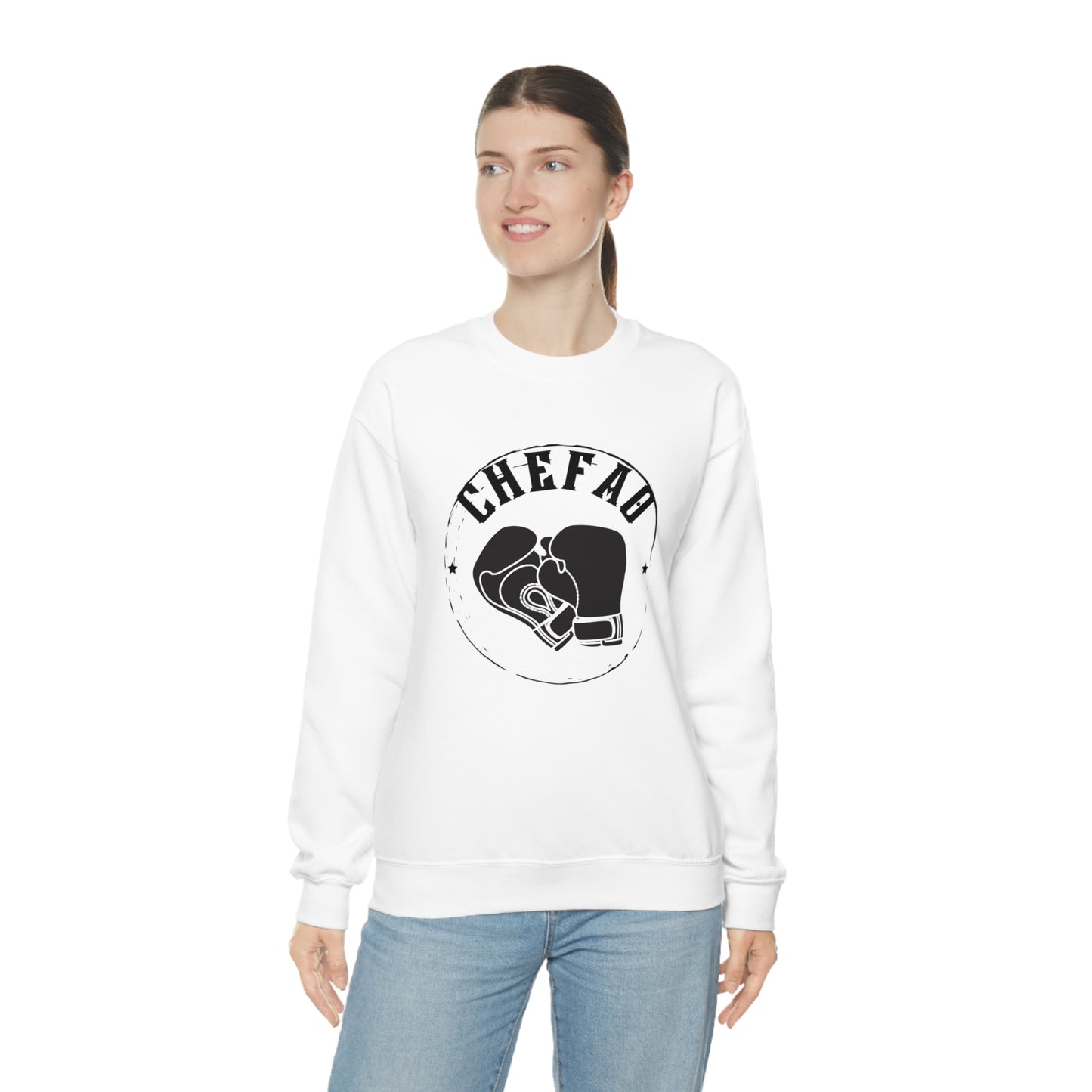 Chefao Boxing I, Unisex Heavy Blend Crewneck Sweatshirt