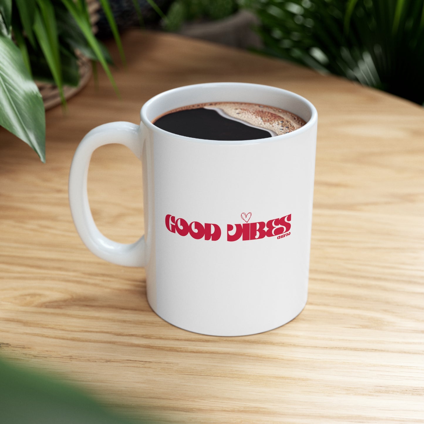 Good Vibes I, White Coffee Mug, 11oz