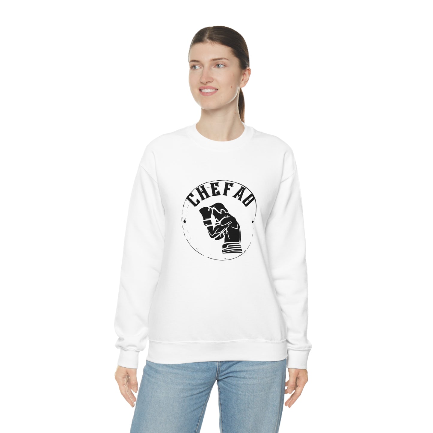 Chefao Boxer I, Unisex Heavy Blend Crewneck Sweatshirt