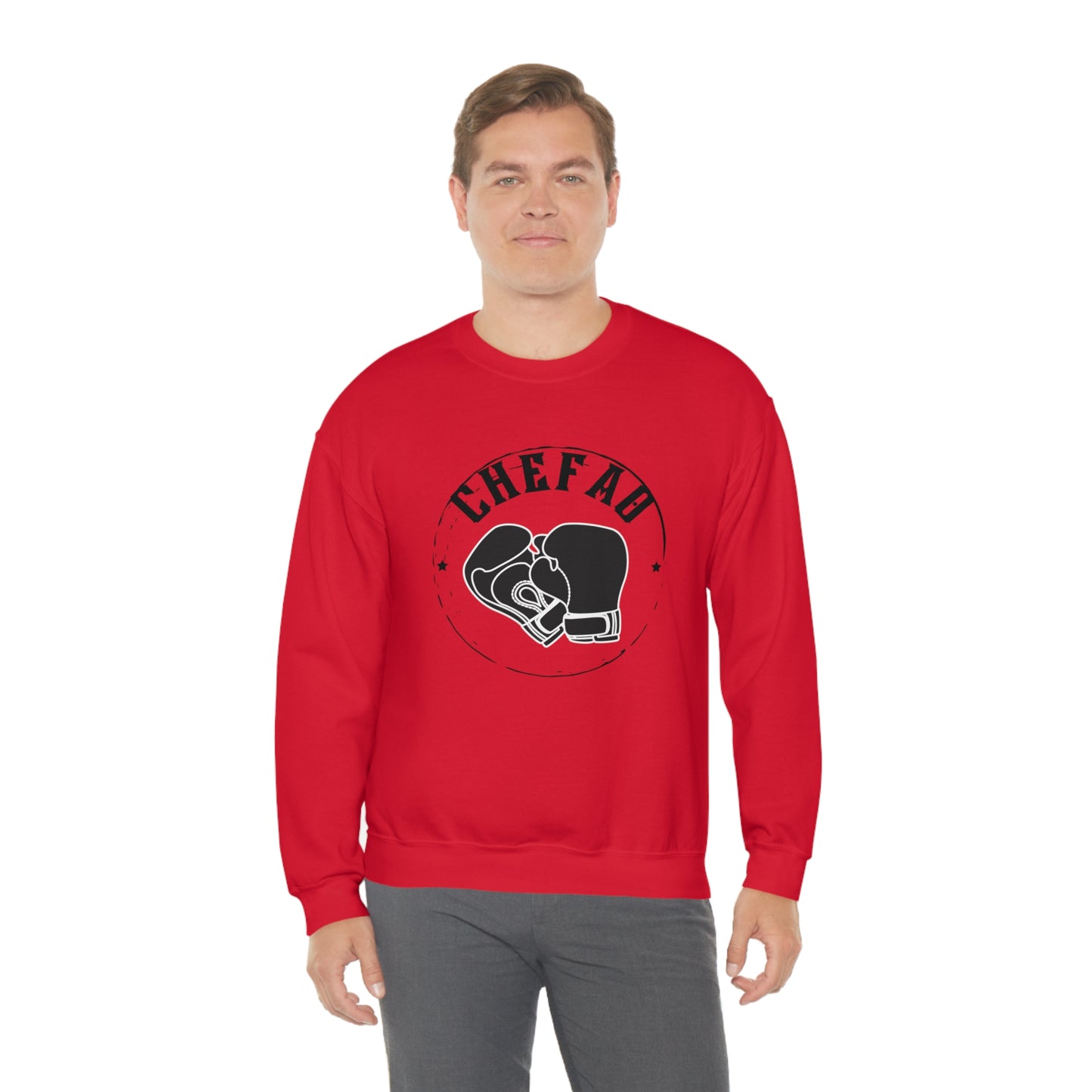 Chefao Boxing I, Unisex Heavy Blend Crewneck Sweatshirt
