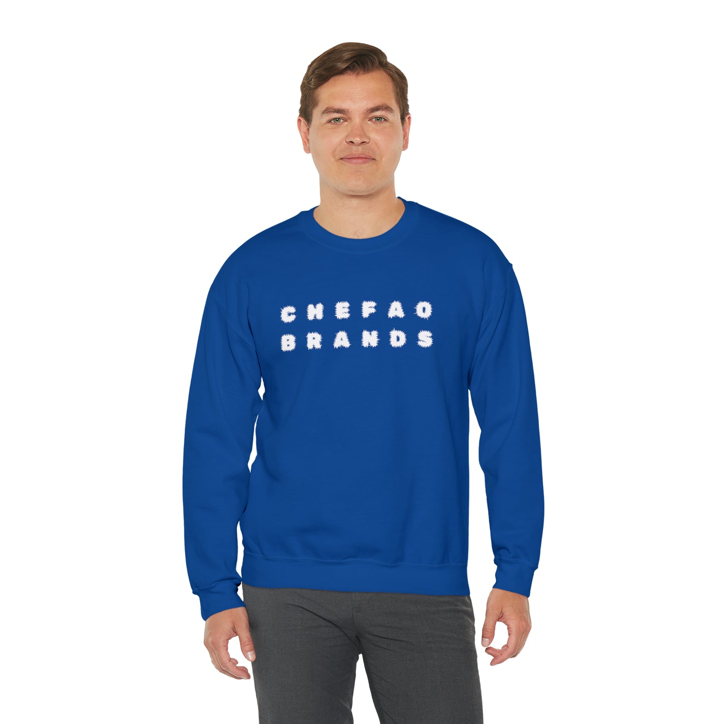 Chefao Brands V, Unisex Heavy Blend Crewneck Sweatshirt