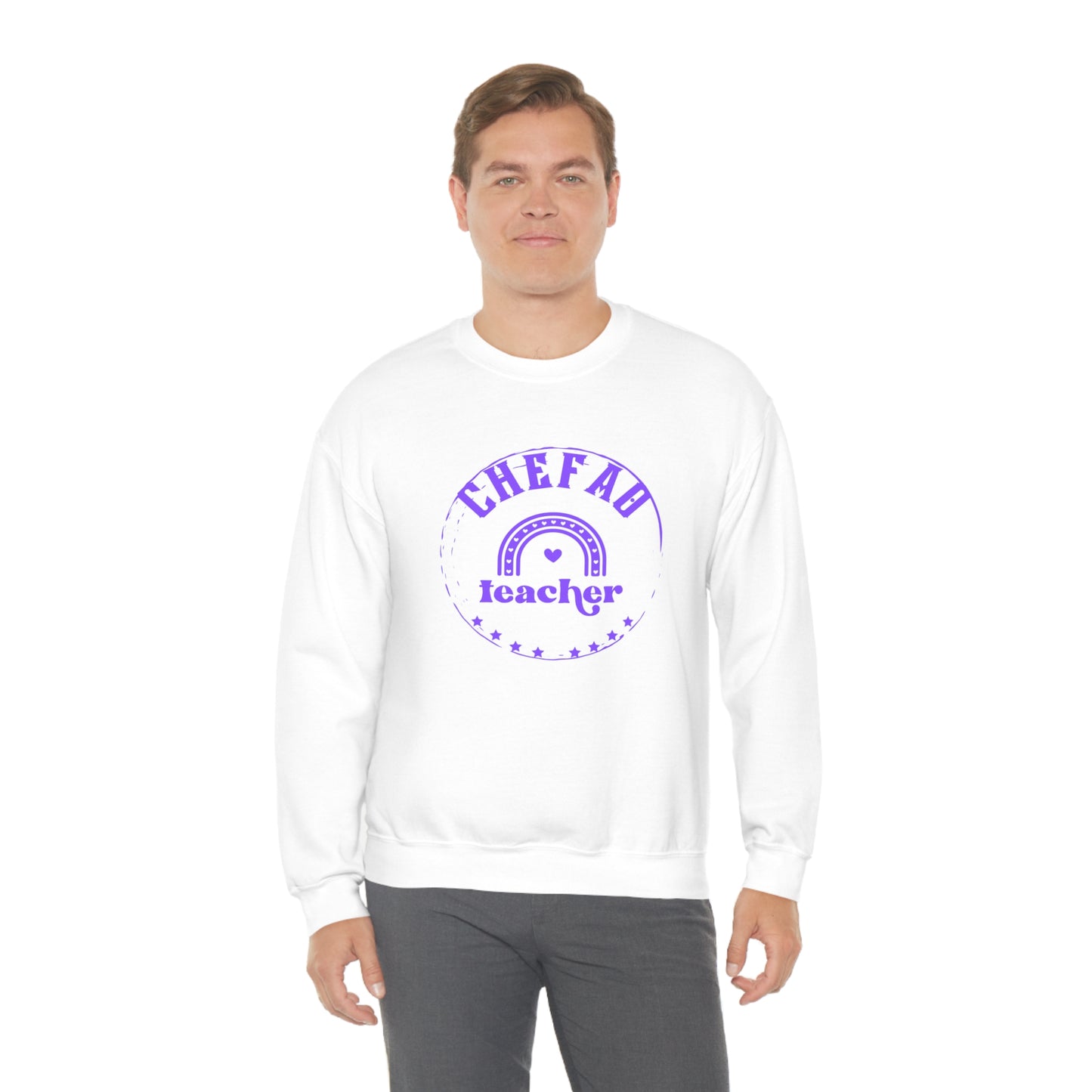 Chefao Teacher III, Unisex Heavy Blend Crewneck Sweatshirt