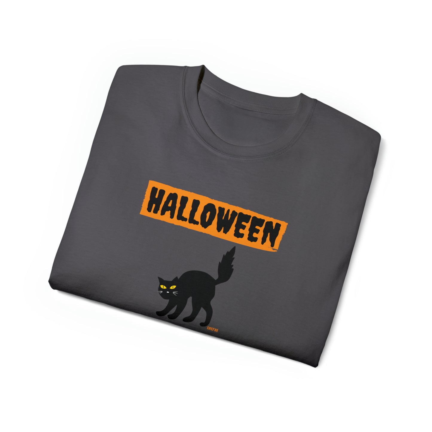 Halloween Cat, Unisex Ultra Cotton Tee