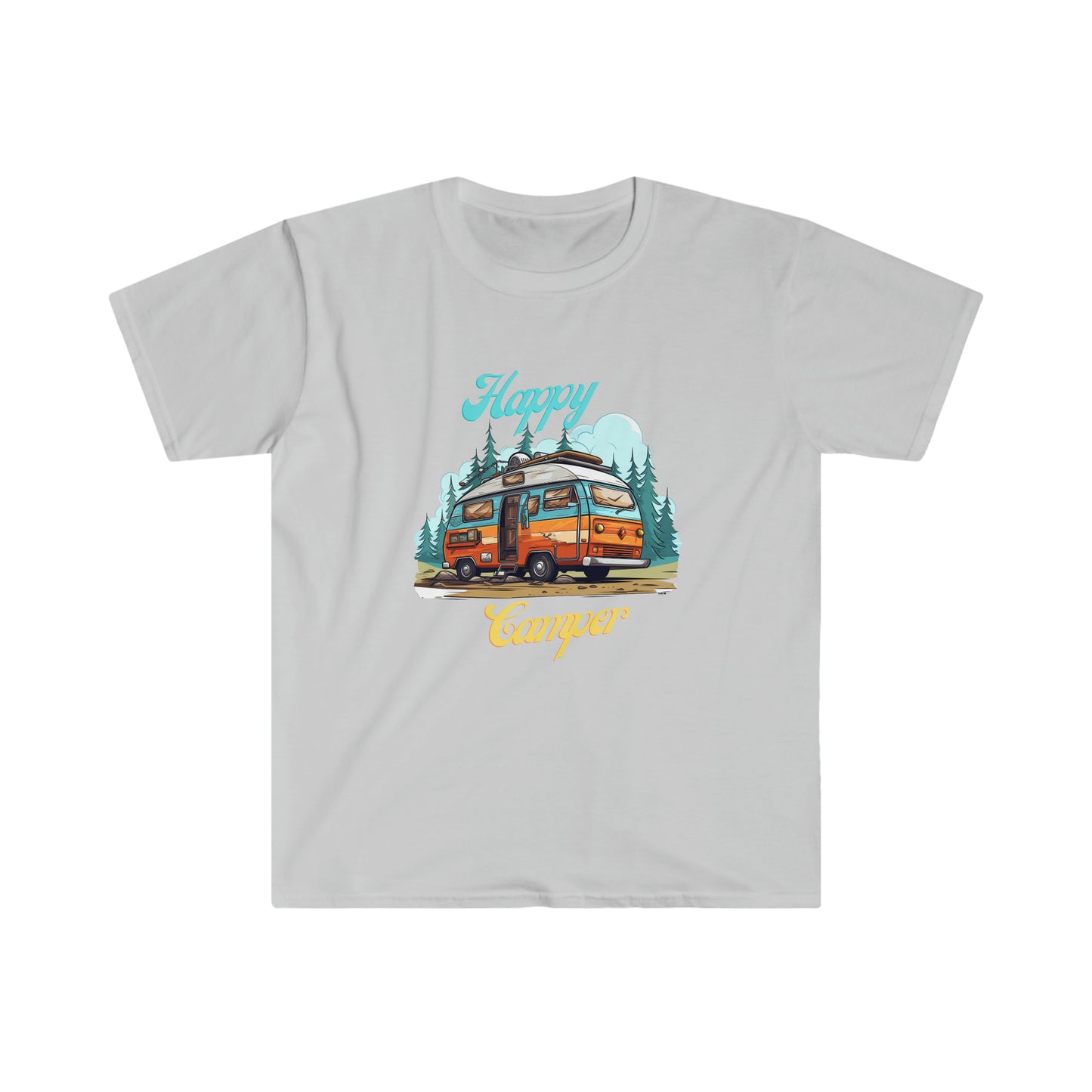 Happy Camper, Unisex Softstyle T-Shirt