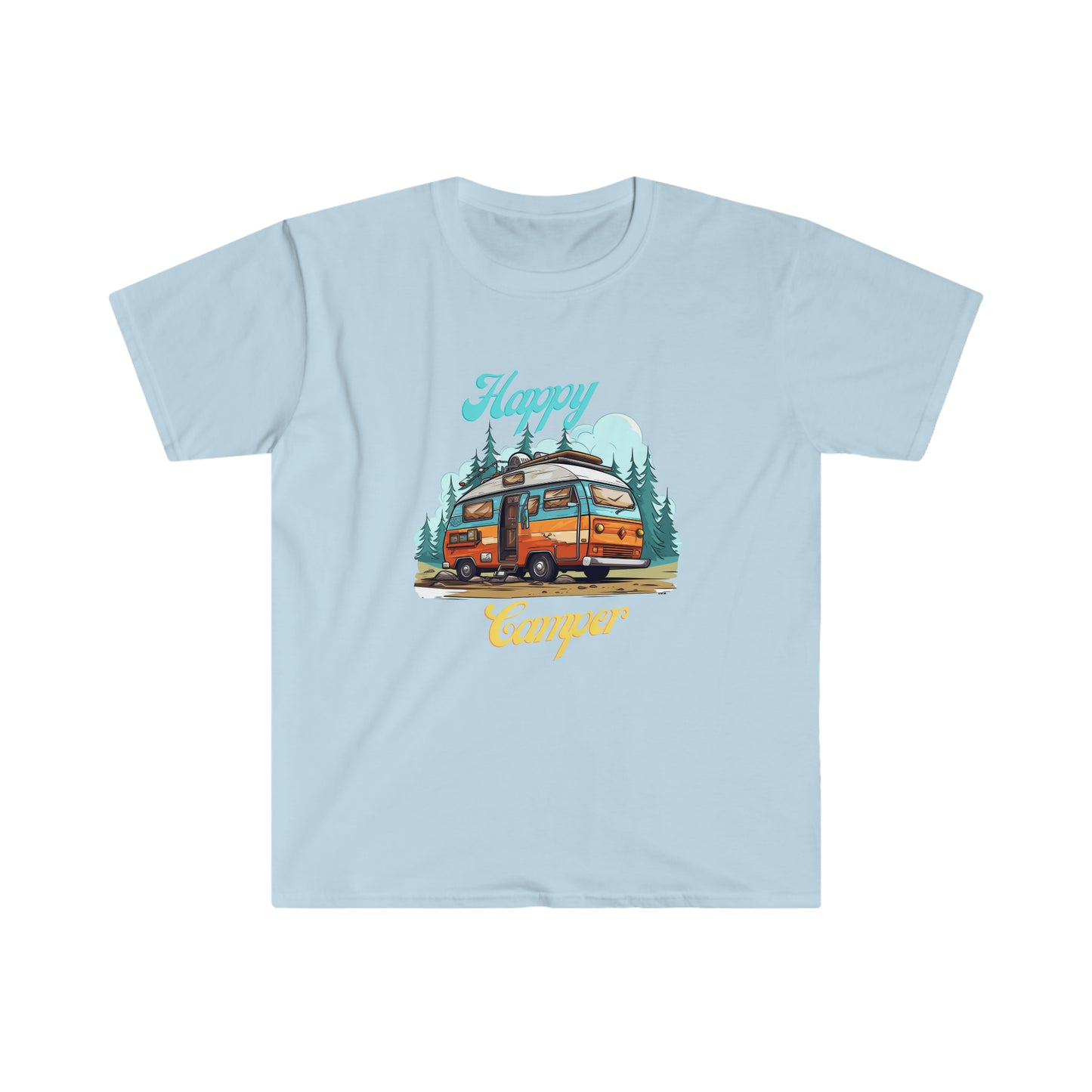 Happy Camper, Unisex Softstyle T-Shirt