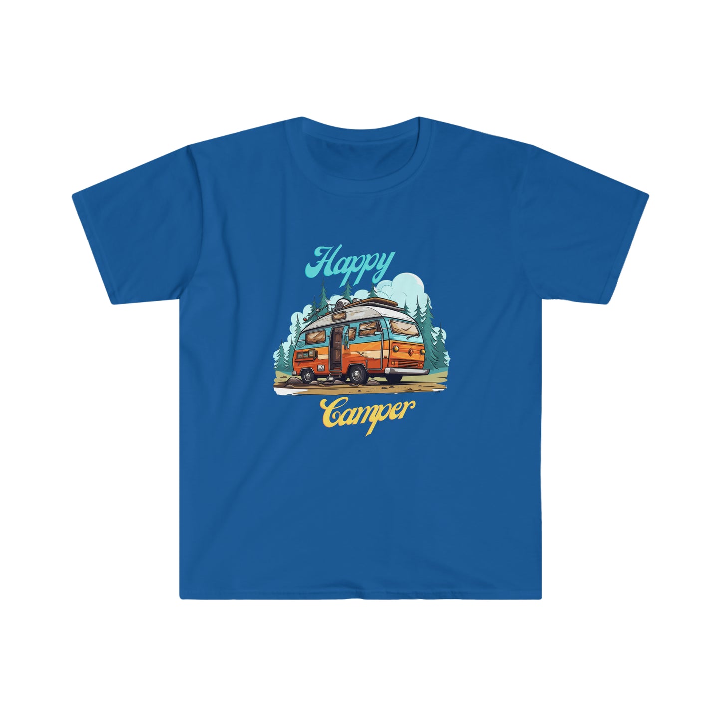 Happy Camper, Unisex Softstyle T-Shirt