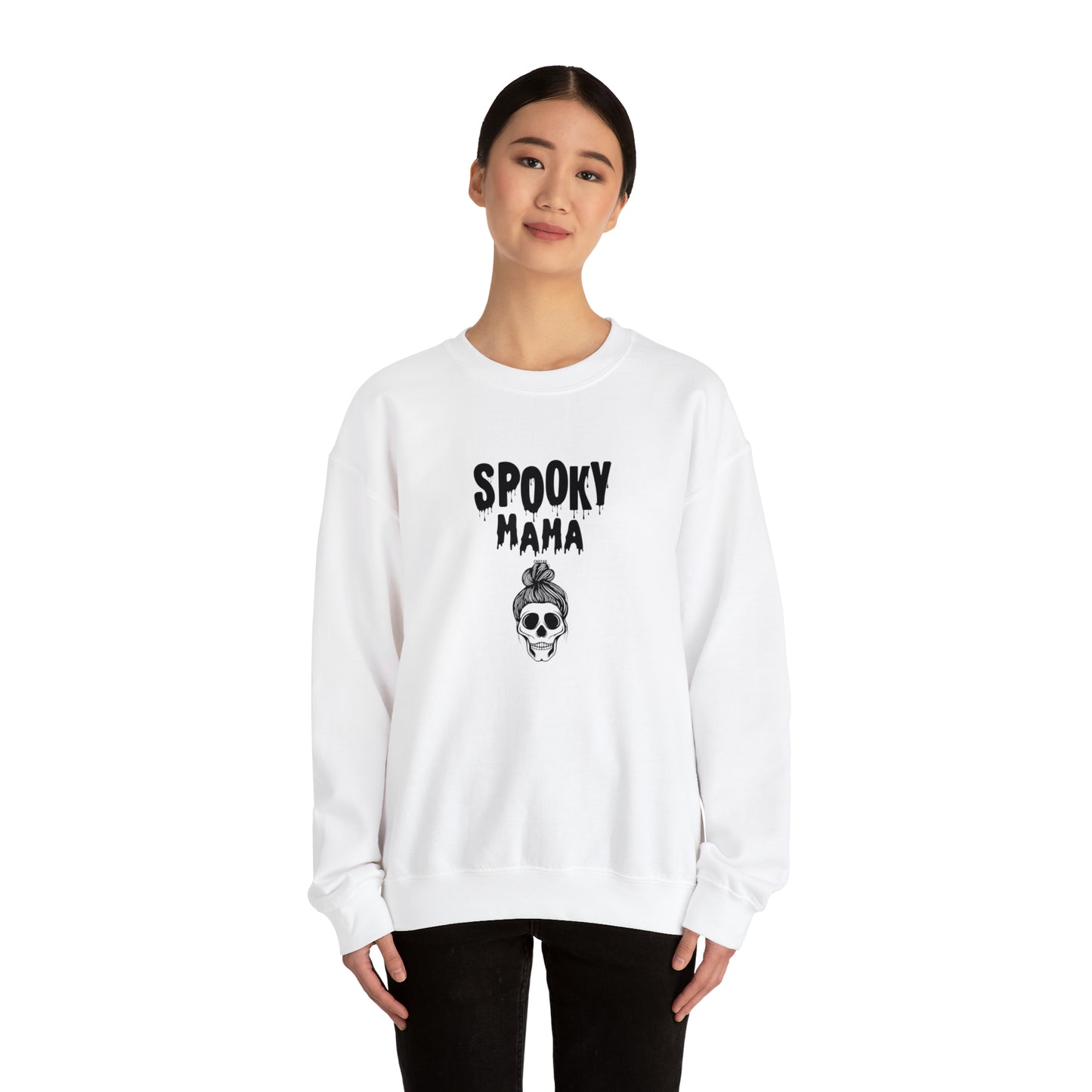 Spooky Mama, Unisex Heavy Blend Crewneck Sweatshirt