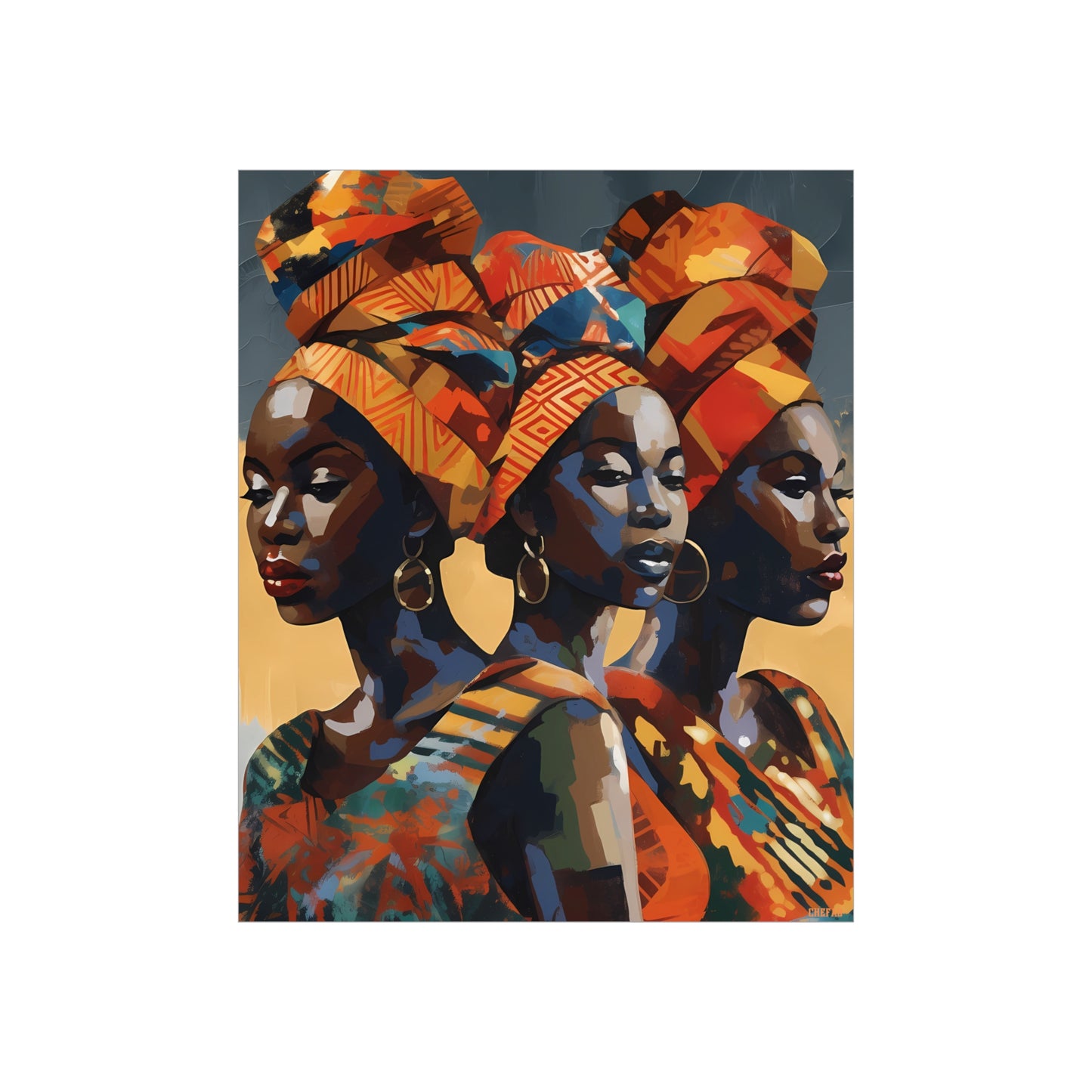 African Women, Premium Matte Vertical Posters