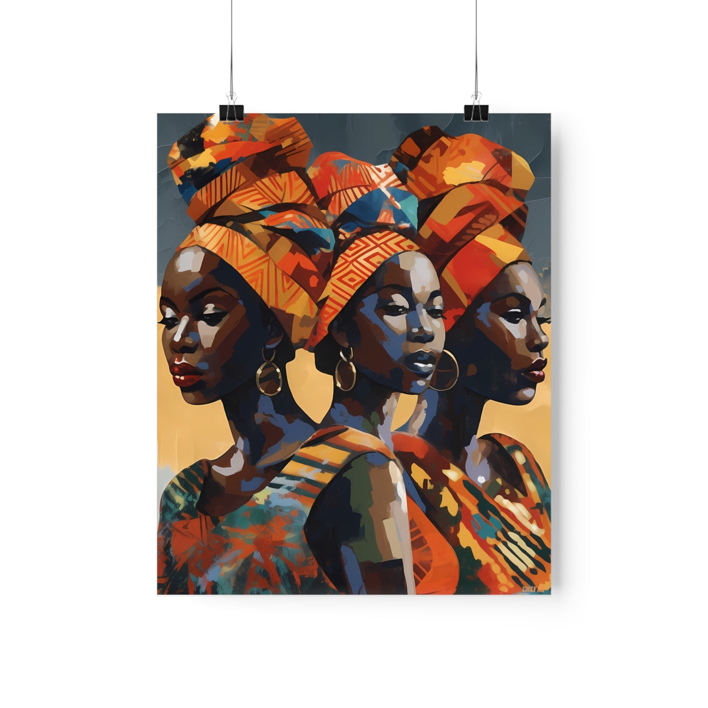 African Women, Premium Matte Vertical Posters
