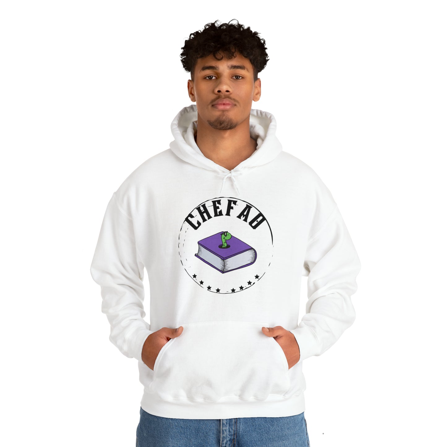 Chefao Bookworm I, Unisex Heavy Blend Hooded Sweatshirt