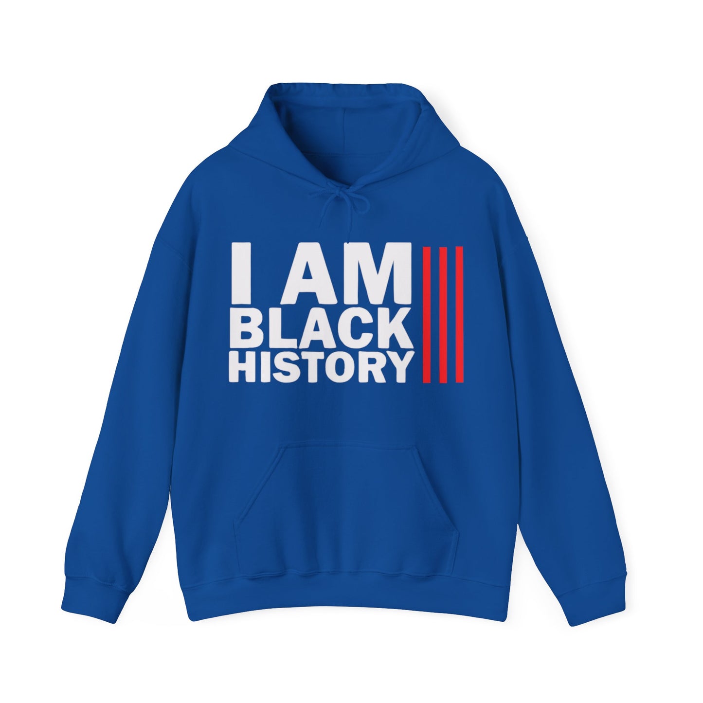 Chefao I Am Black History I, Unisex Heavy Blend Hooded Sweatshirt