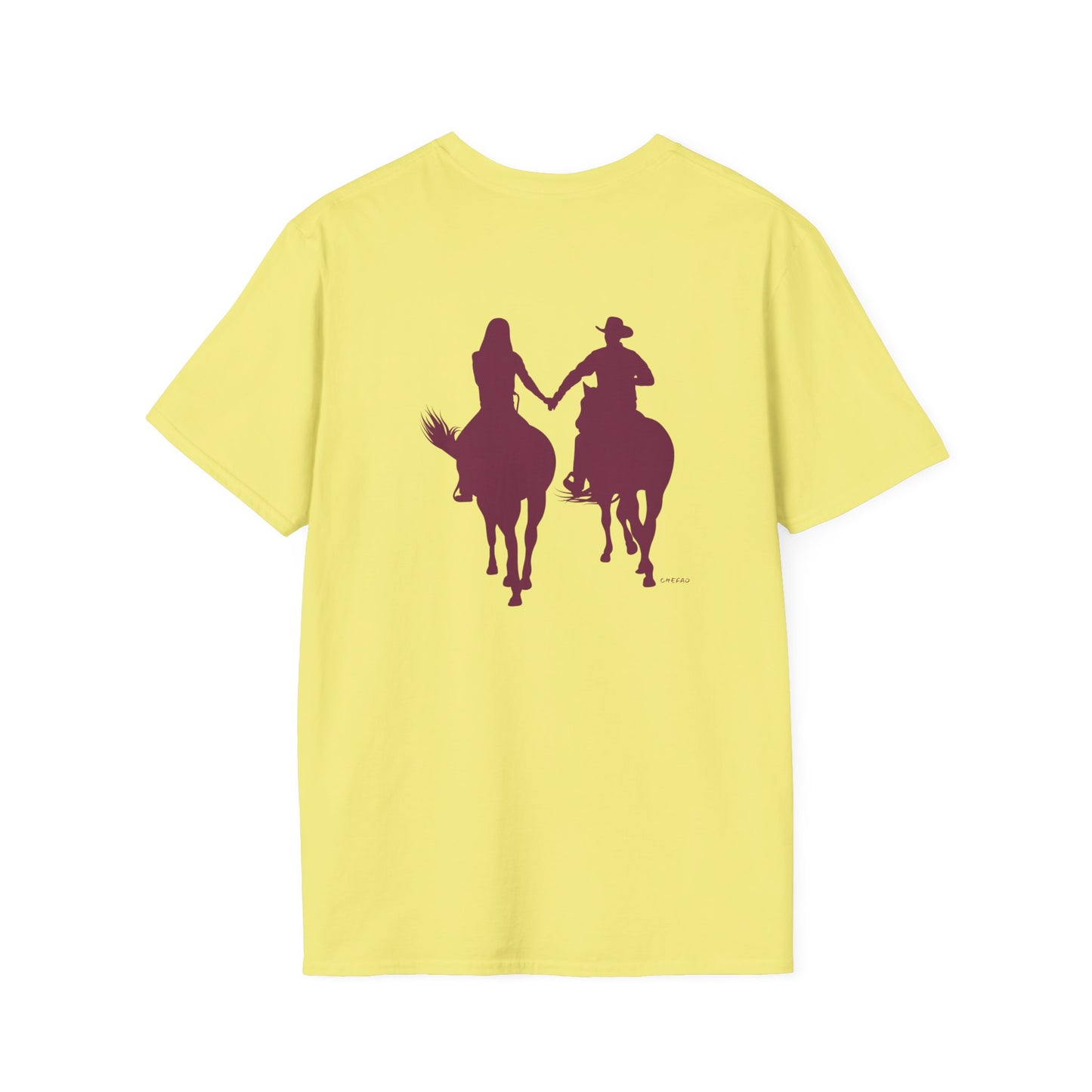 Chefao Cowboy and Cowgirl I, Unisex Softstyle T-Shirt