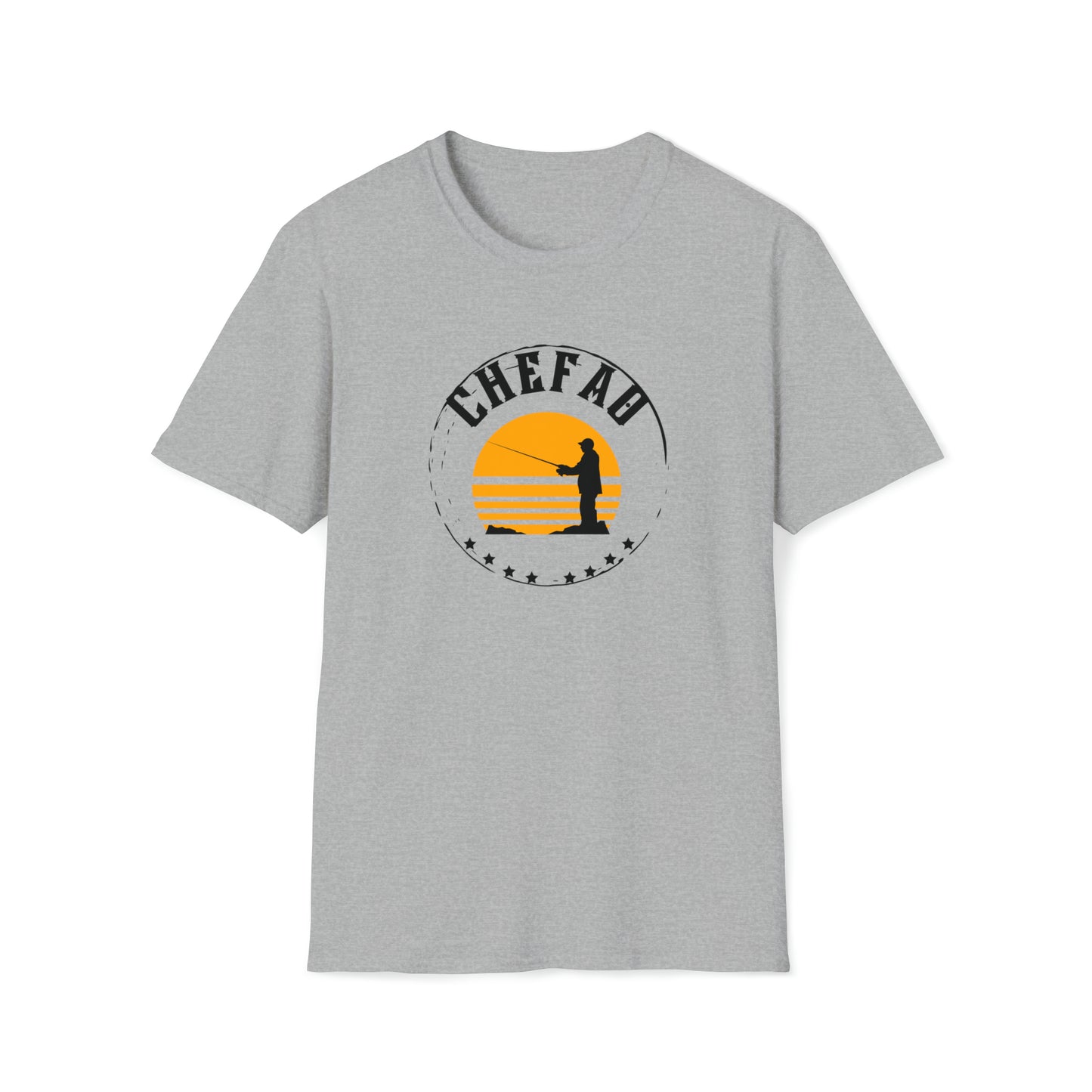 Chefao Fishing I, Unisex Softstyle T-Shirt
