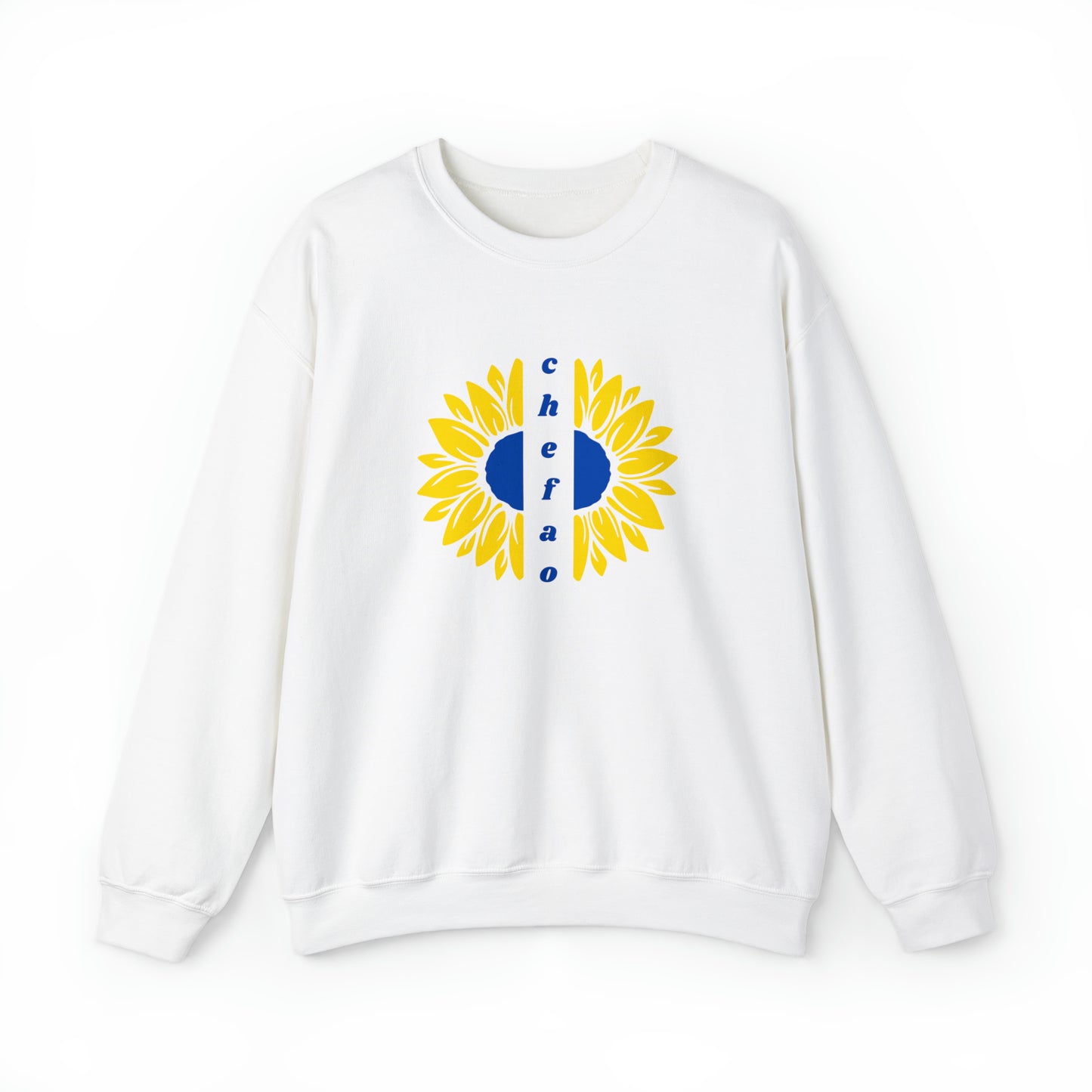 Chefao Sunflower II, Unisex Heavy Blend Crewneck Sweatshirt