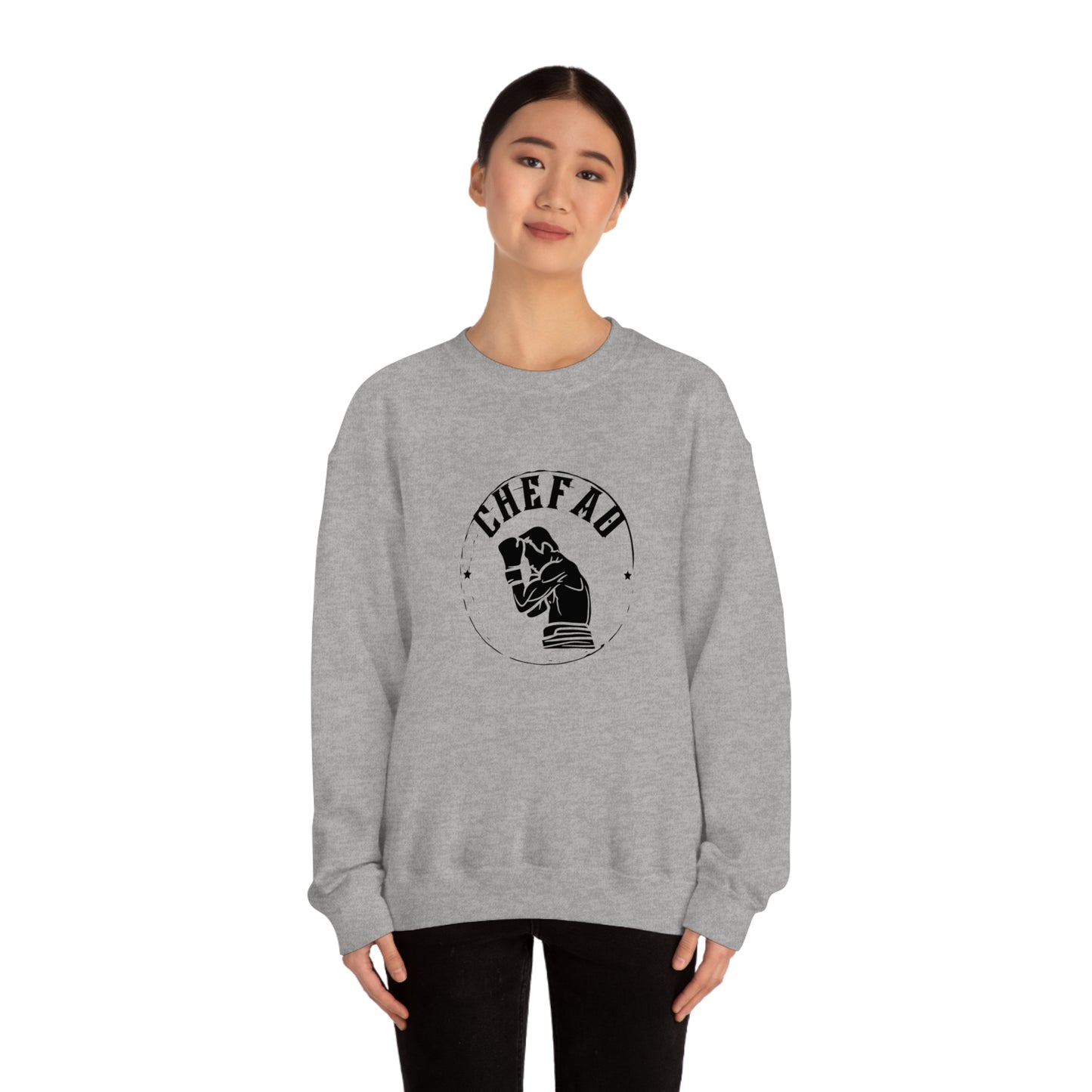 Chefao Boxer I, Unisex Heavy Blend Crewneck Sweatshirt