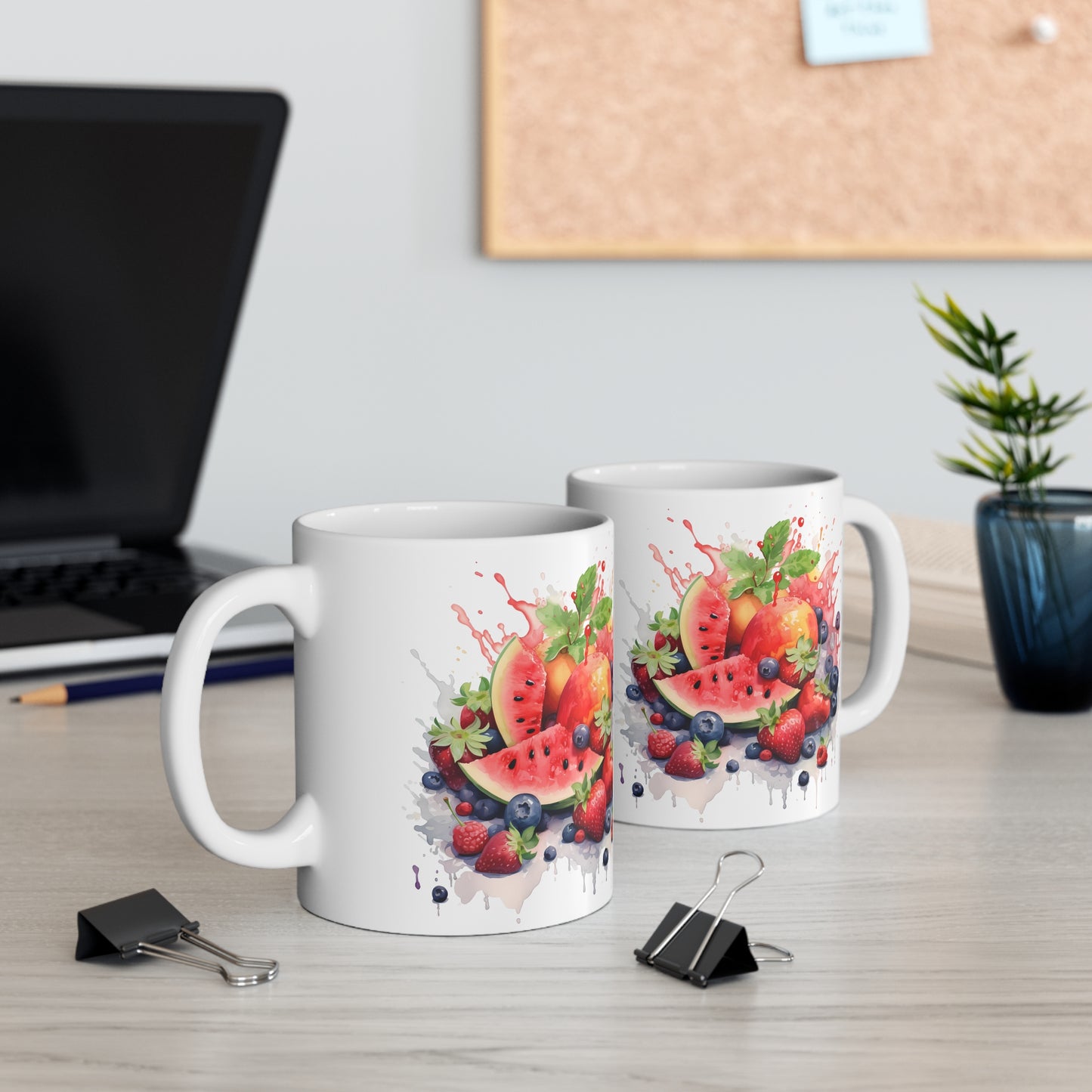 Summer Fruits Coffee Mug, 11oz