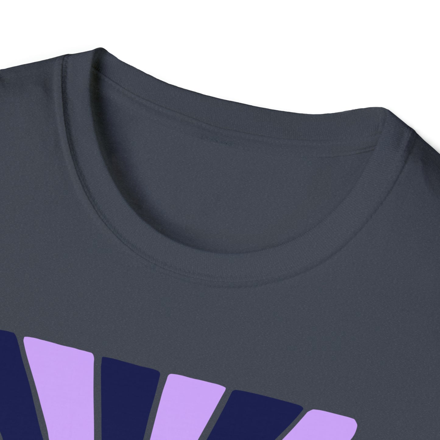 Easy Like Sunday Morning Purple, Unisex Softstyle T-Shirt