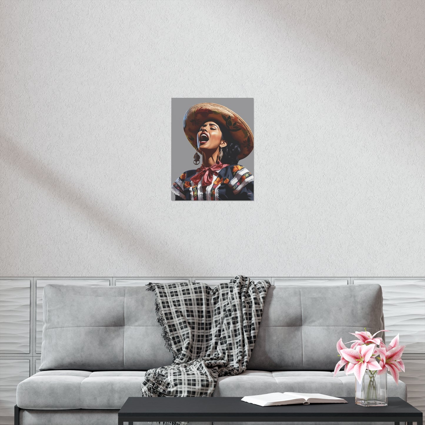 Mariachi Woman, Premium Matte Vertical Posters