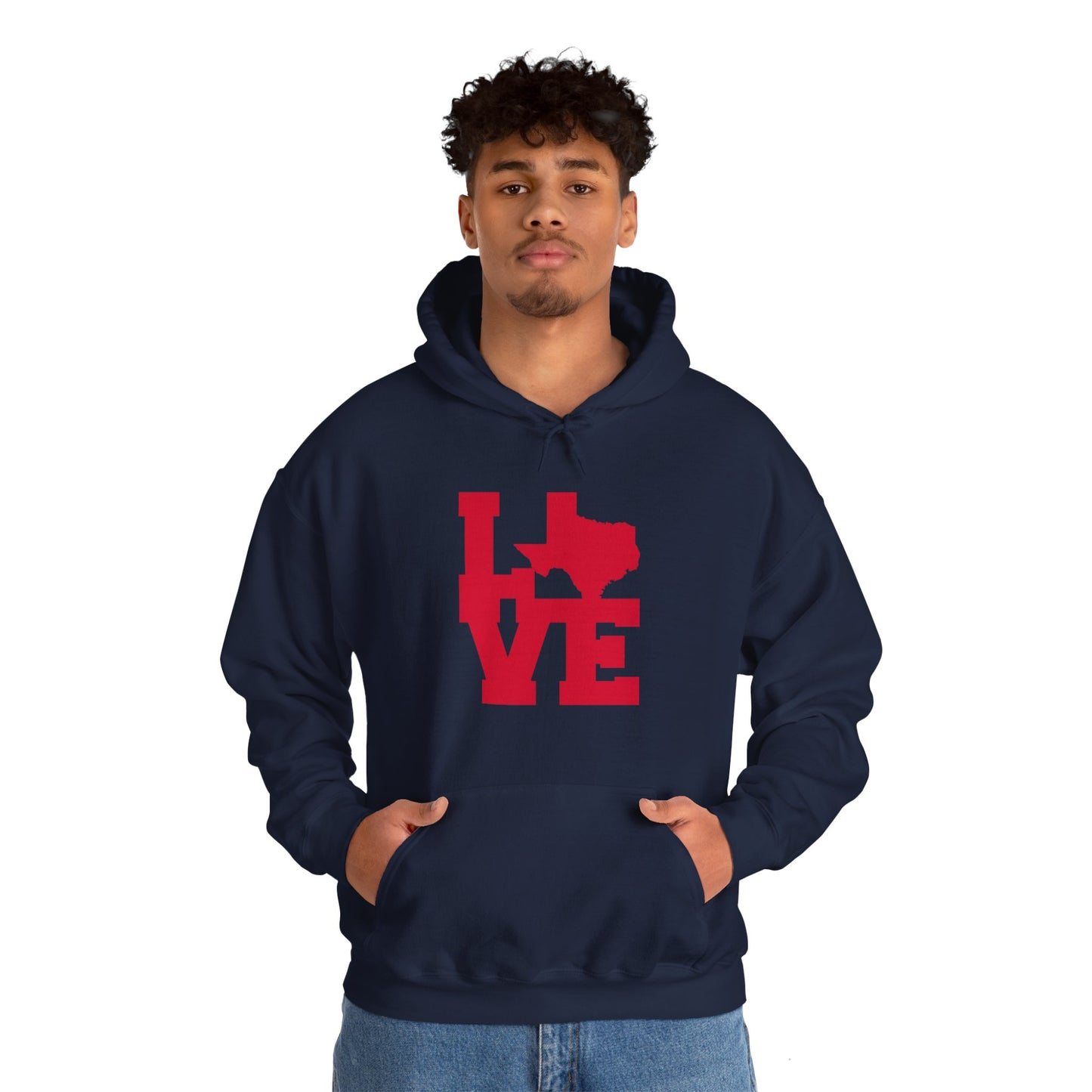 Chefao LoveTexas I, Unisex Heavy Blend Hooded Sweatshirt