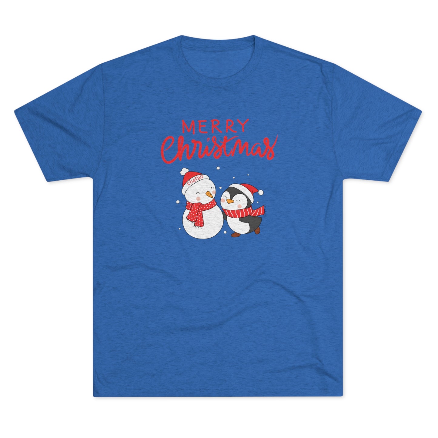 Merry Christmas I, Unisex Tri-Blend Crew Tee