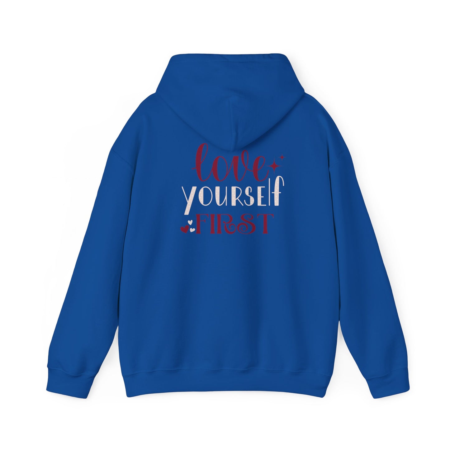 Love Yourself First I, Unisex Heavy Blend Hooded Sweatshirt
