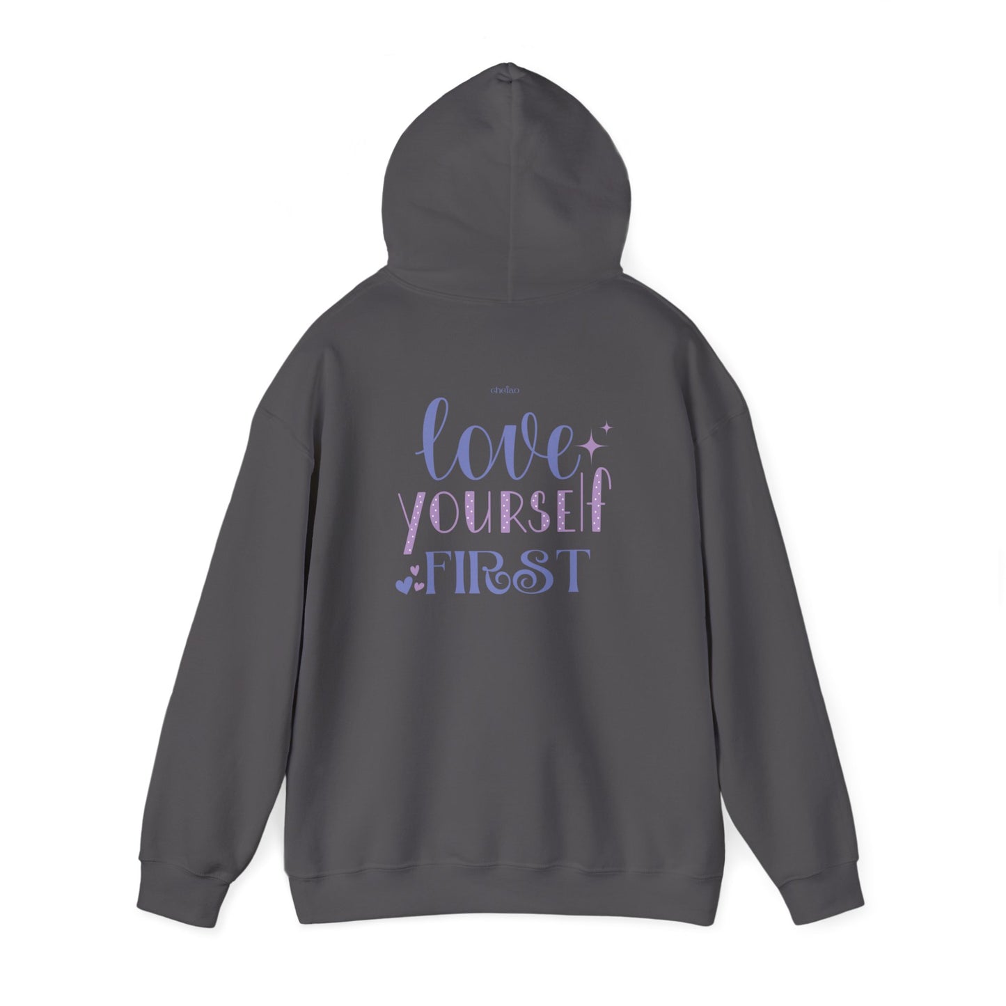 Love Yourself First I, Unisex Heavy Blend Hooded Sweatshirt