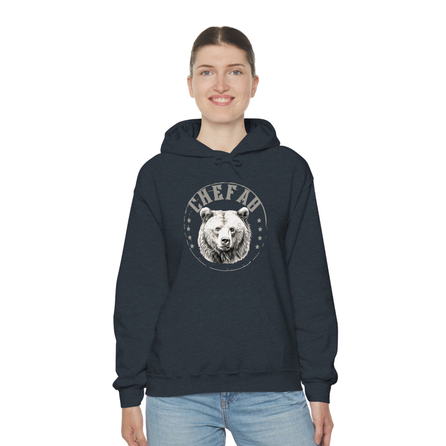Chefao Bear I, Unisex Heavy Blend Hooded Sweatshirt