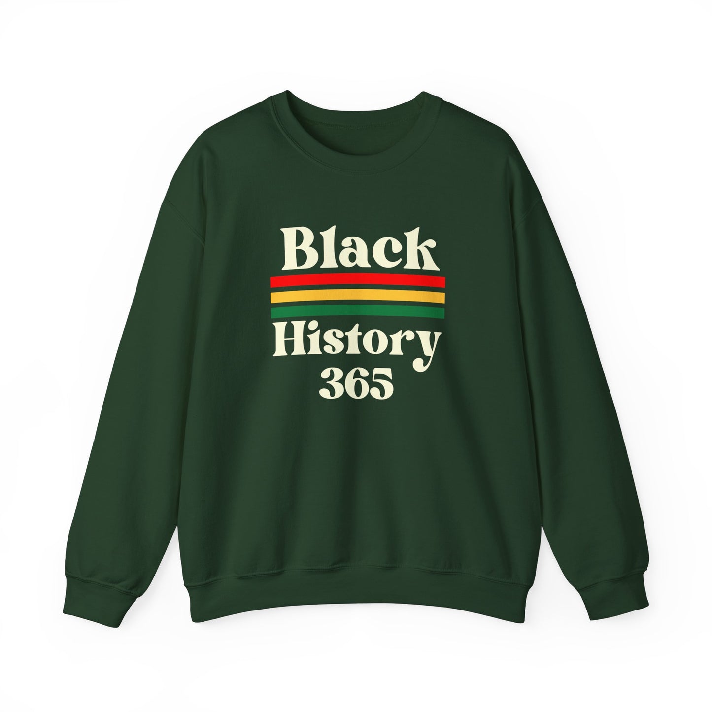 Chefao Black History 365, Unisex Heavy Blend™ Crewneck Sweatshirt
