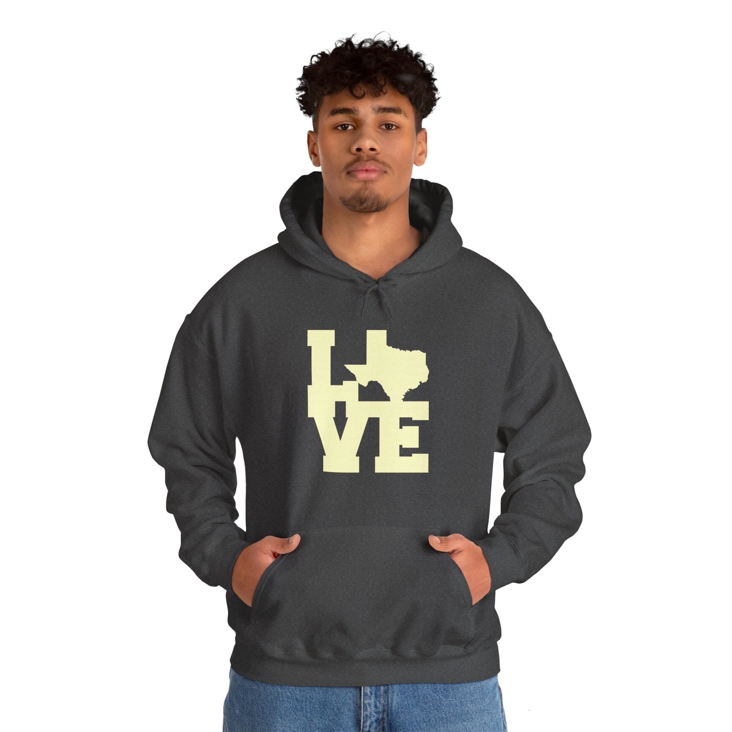 Chefao LoveTexas I, Unisex Heavy Blend Hooded Sweatshirt