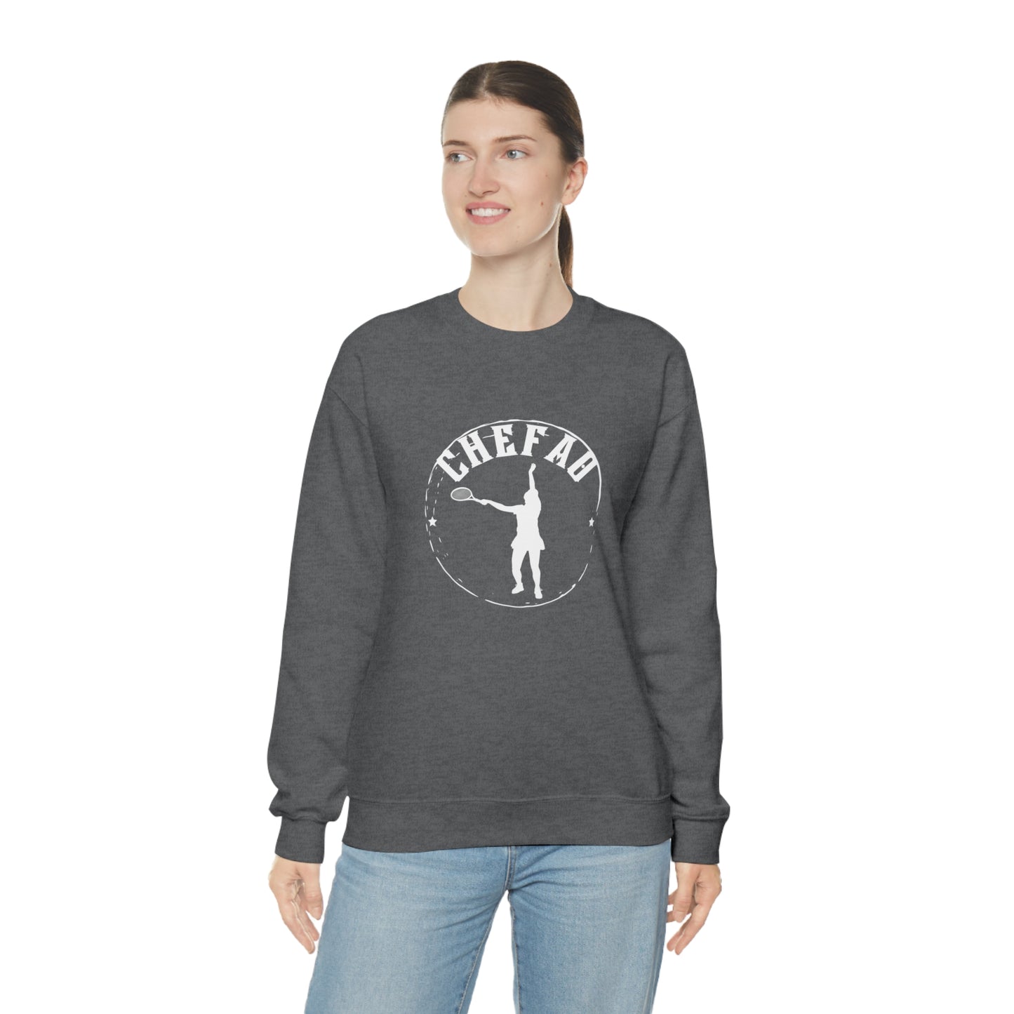 Chefao Tennis I, Unisex Heavy Blend Crewneck Sweatshirt