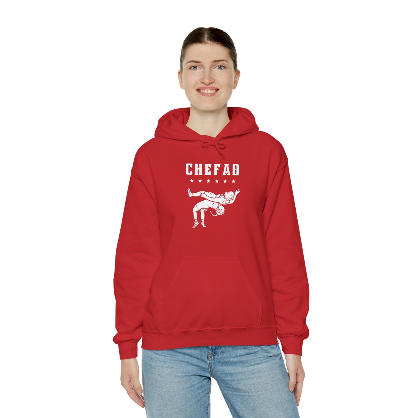 Chefao Wrestling VIII, Unisex Heavy Blend Hooded Sweatshirt